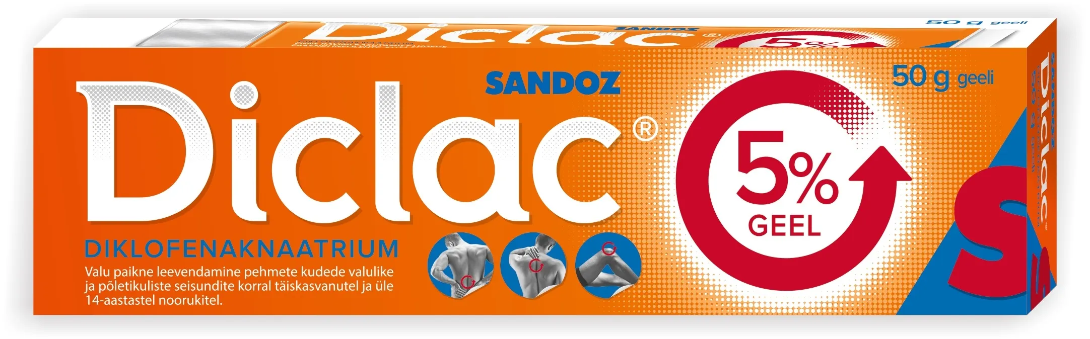 DICLAC 5% GEEL 50MG/G 50G - Tootepilt 