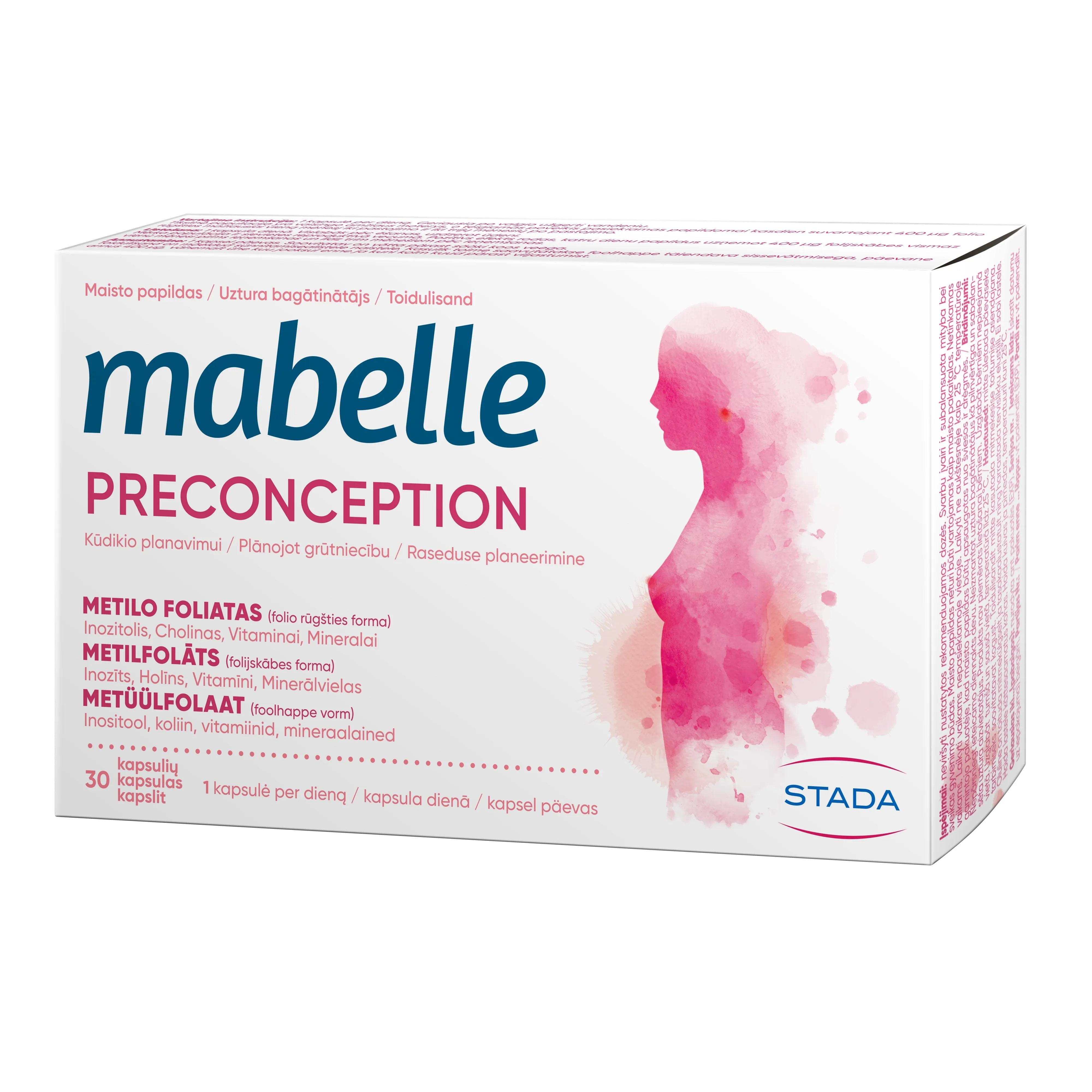 MABELLE PRECONCEPTION KAPSLID  N30 - Tootepilt 