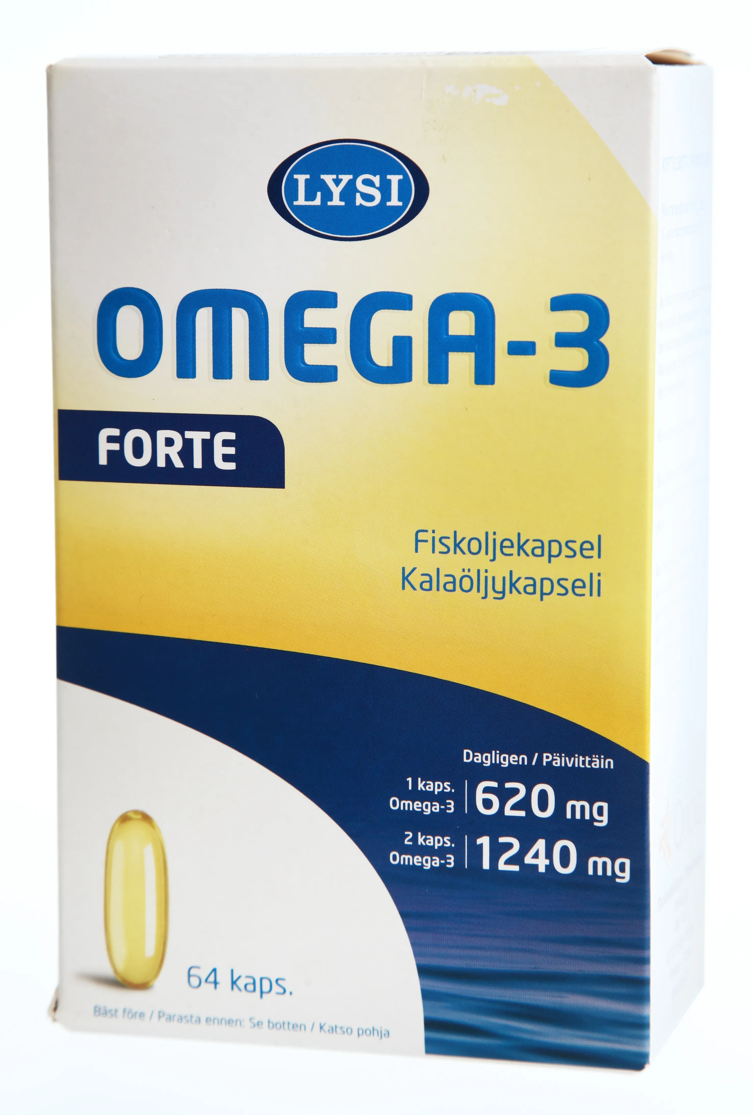 LYSI OMEGA-3 FORTE KAPSLID N64 (90G) - Tootepilt 