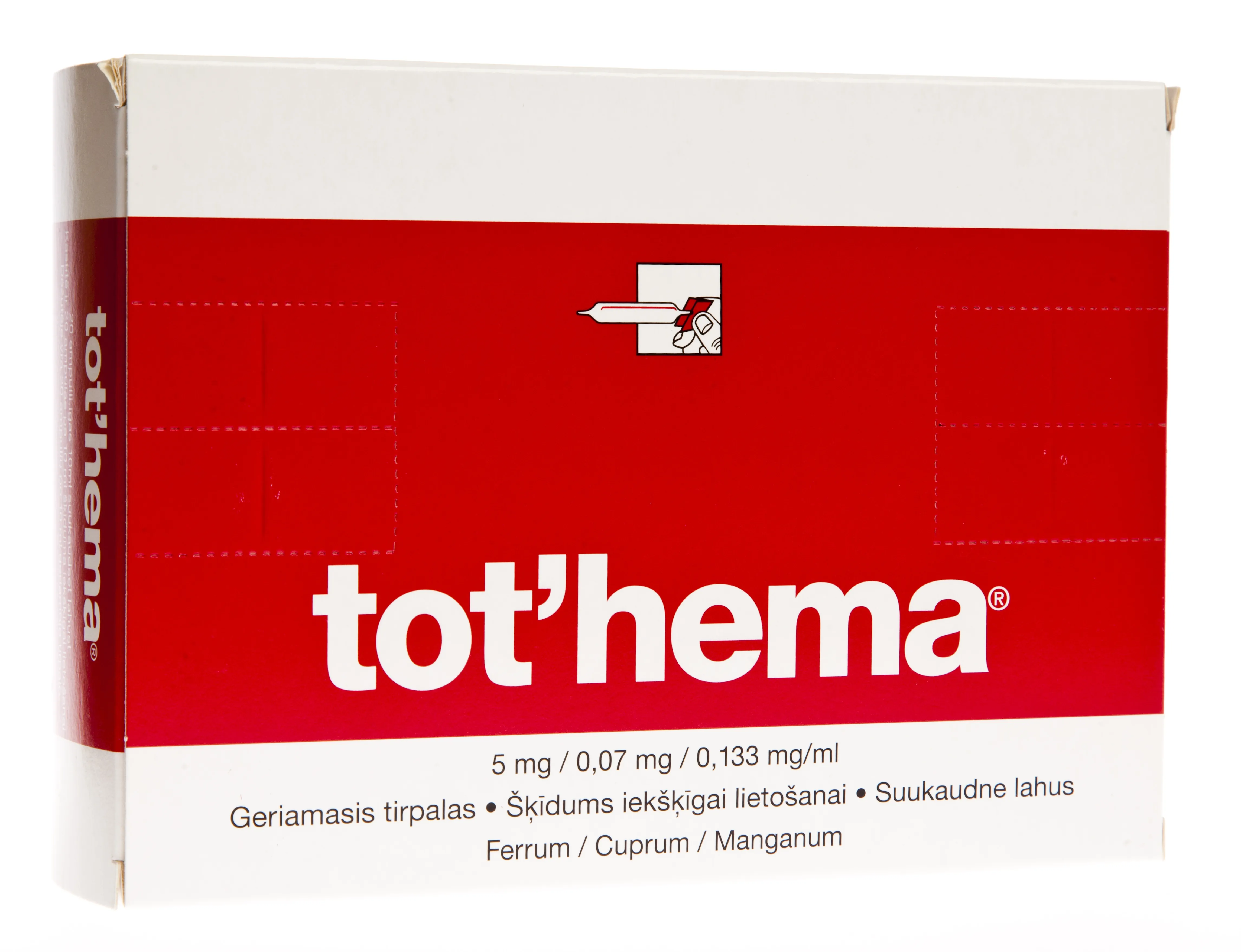 TOT'HEMA SUUKAUDNE LAHUS 5MG+0,07MG+0,133MG/ML 10ML N20 - Tootepilt 
