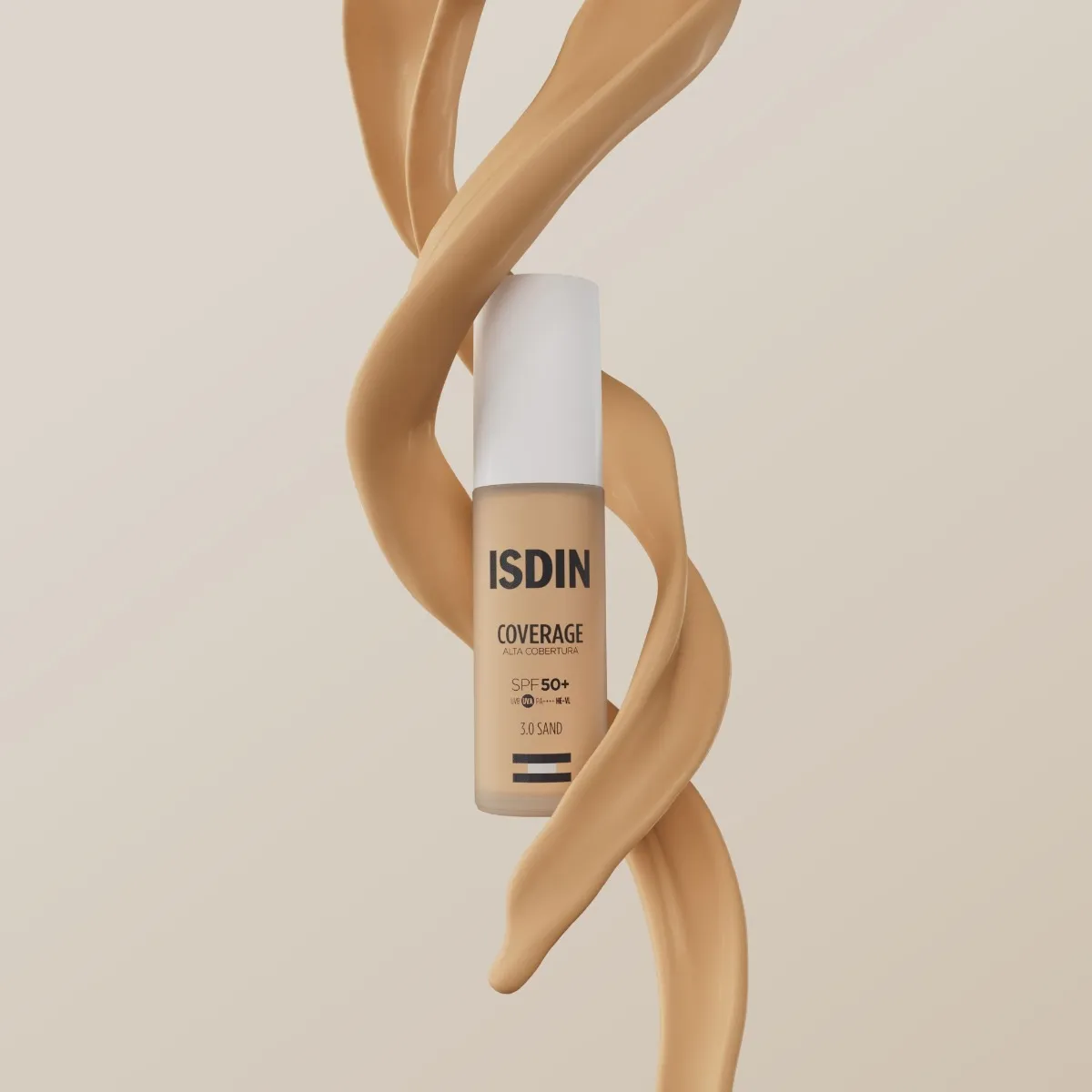 ISDIN JUMESTUSKREEM COVERAGE SPF50+ 30G 3.0 SAND - Tootepilt 1
