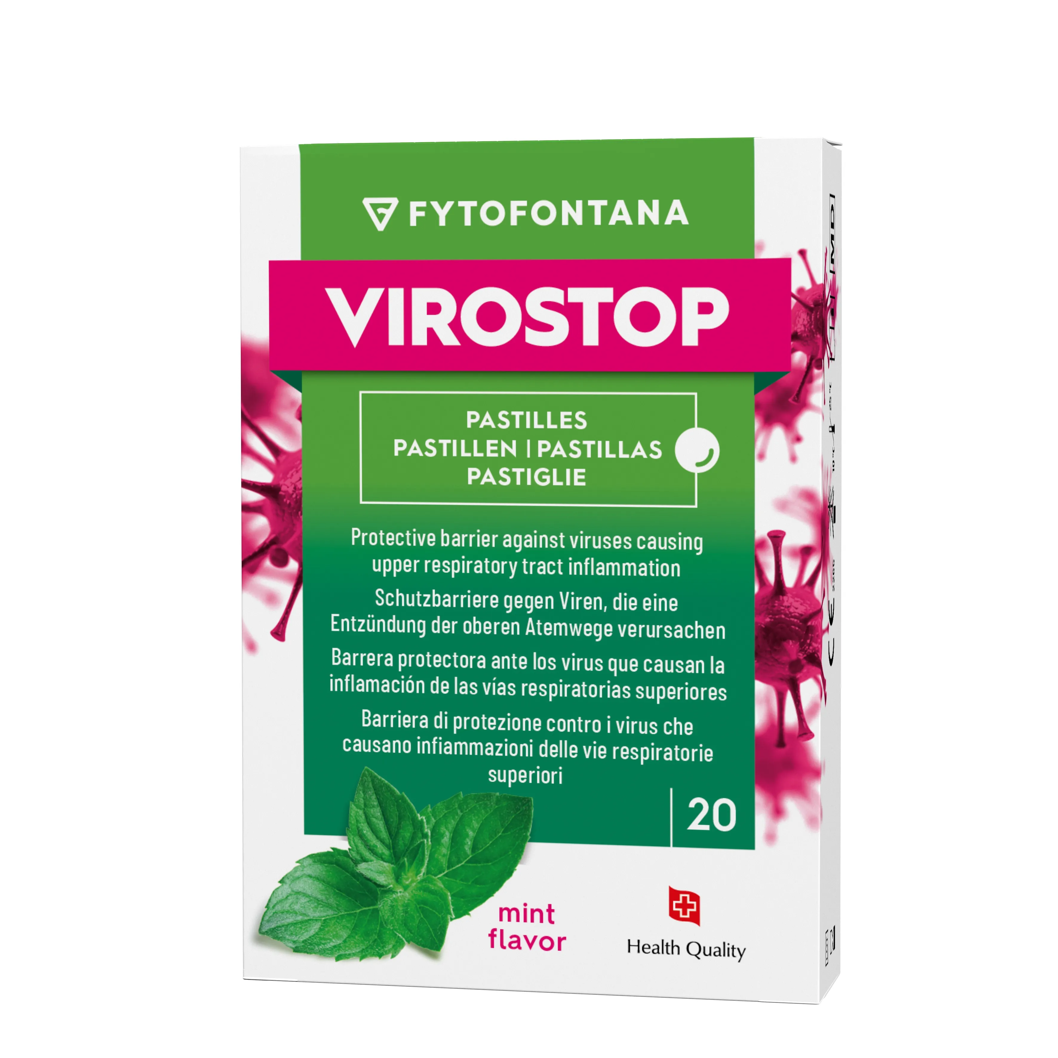 FYTOFONTANA VIROSTOP PASTILLID PIPARMÜNDIMAITSELISED N20 - Tootepilt 