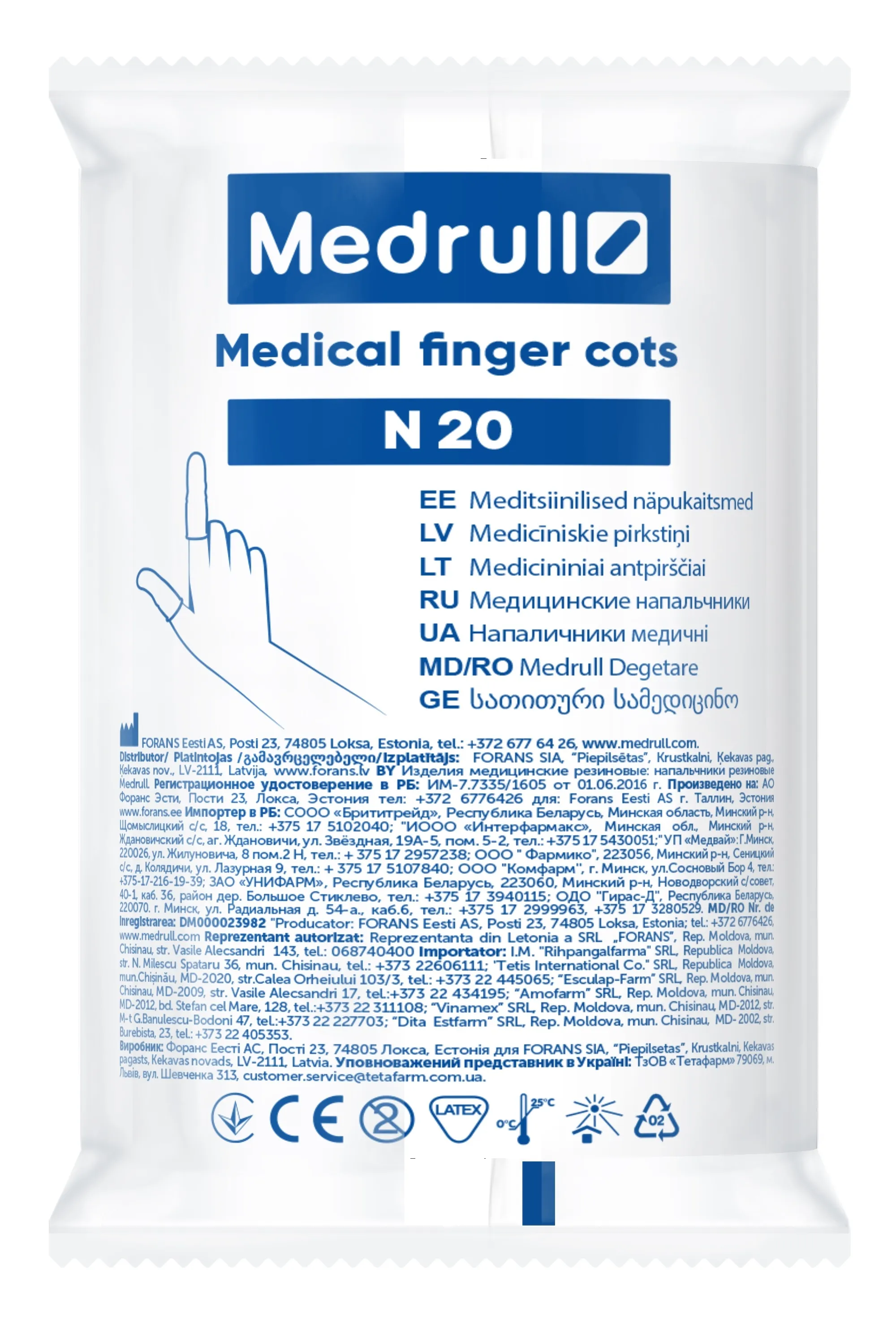 MEDRULL SÕRMEKAITSED N20 - Tootepilt 