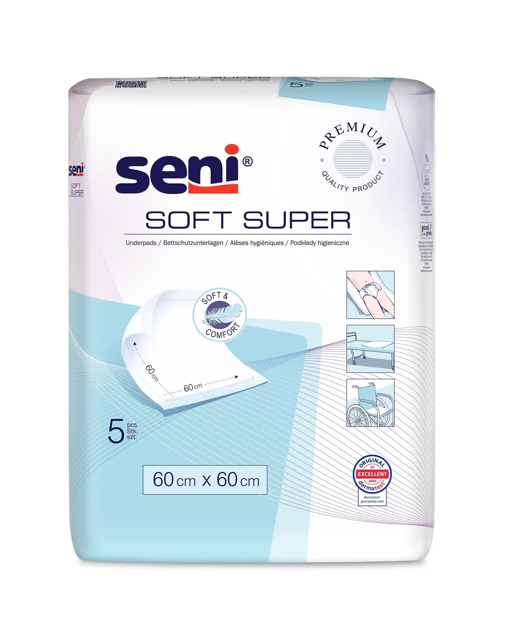 SENI SOFT SUPER ALUSLINAD 60X60CM N5 - Tootepilt 