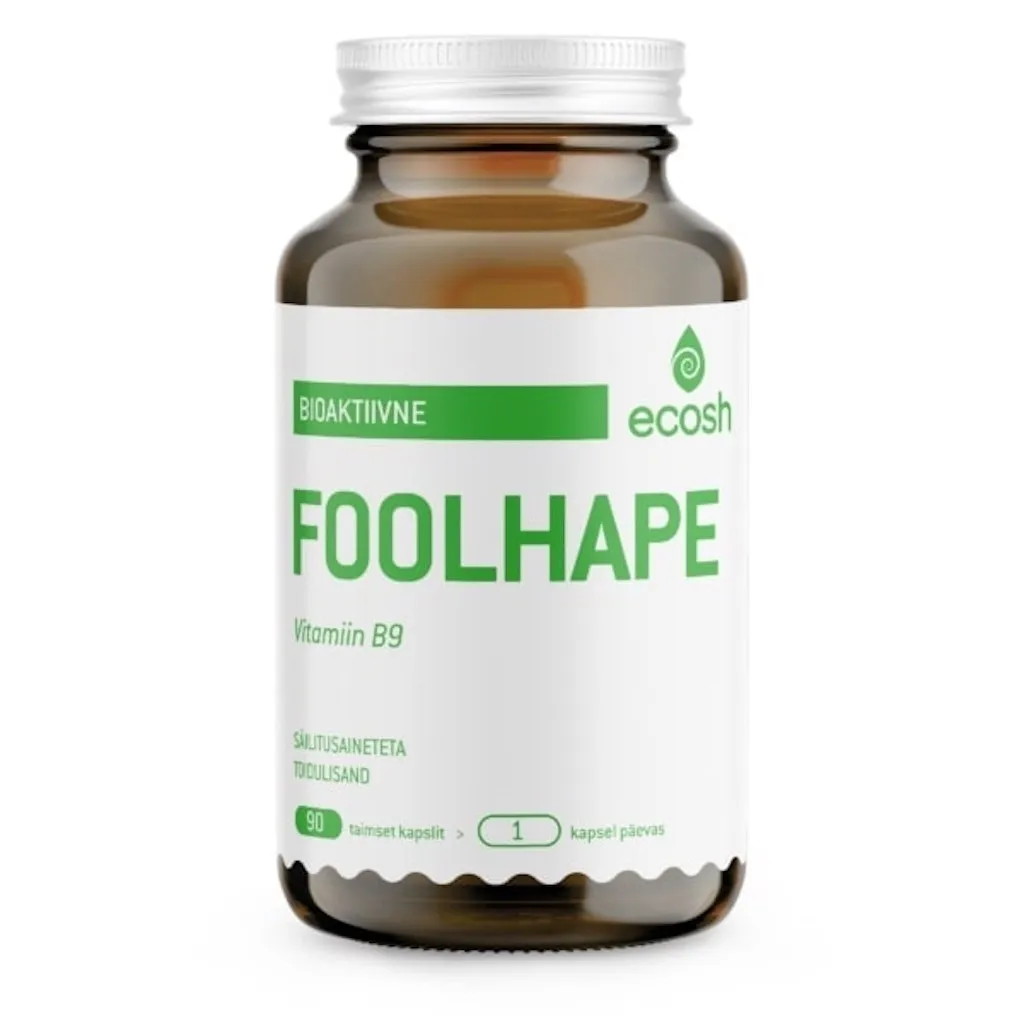 ECOSH BIOAKTIIVNE FOOLHAPE CAPS 400MCG N90 - Tootepilt 