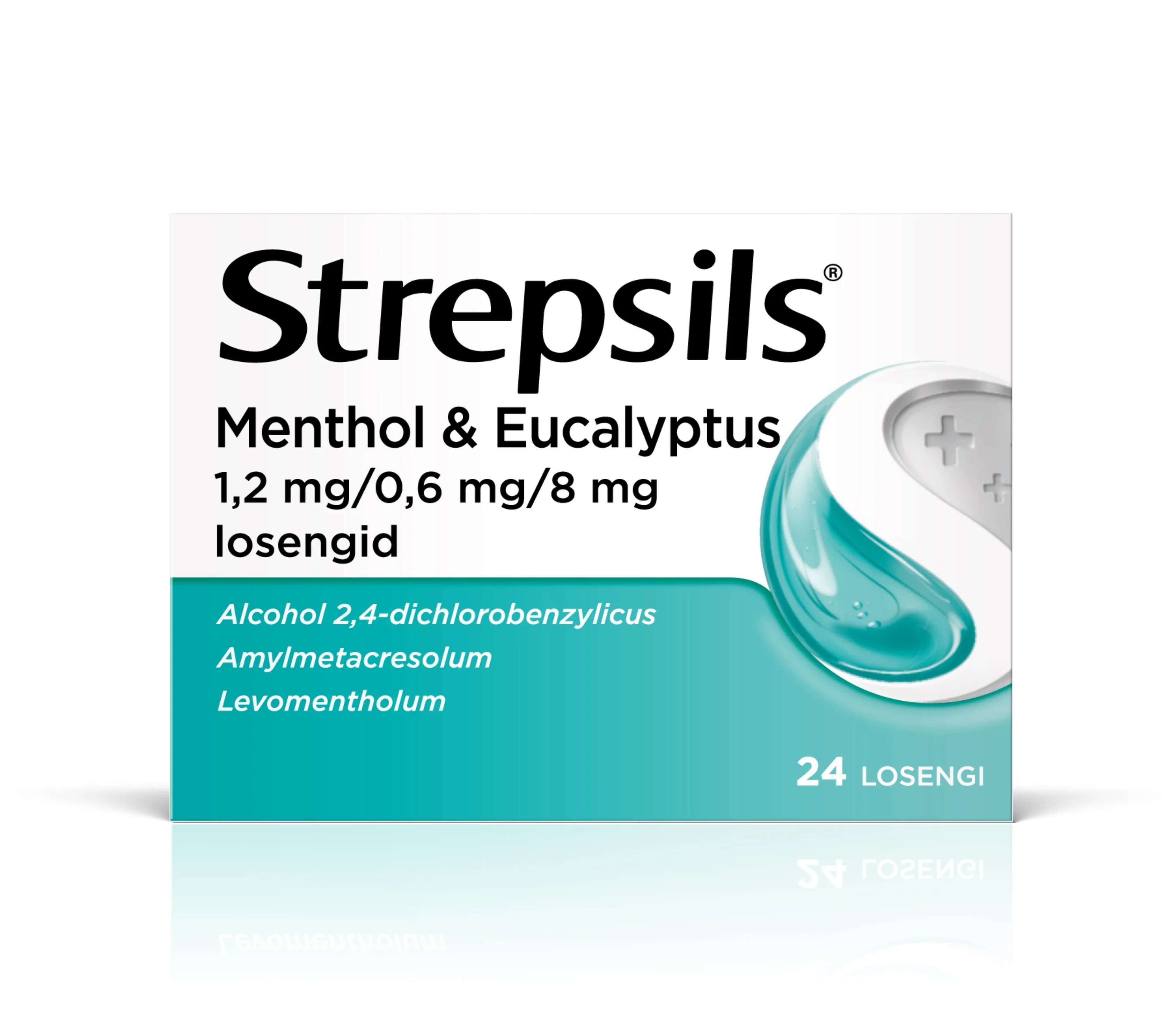 STREPSILS MENTHOL&EUCALYPTUS 0,6MG+1,2MG+8MG N24 LOSENG - Tootepilt 