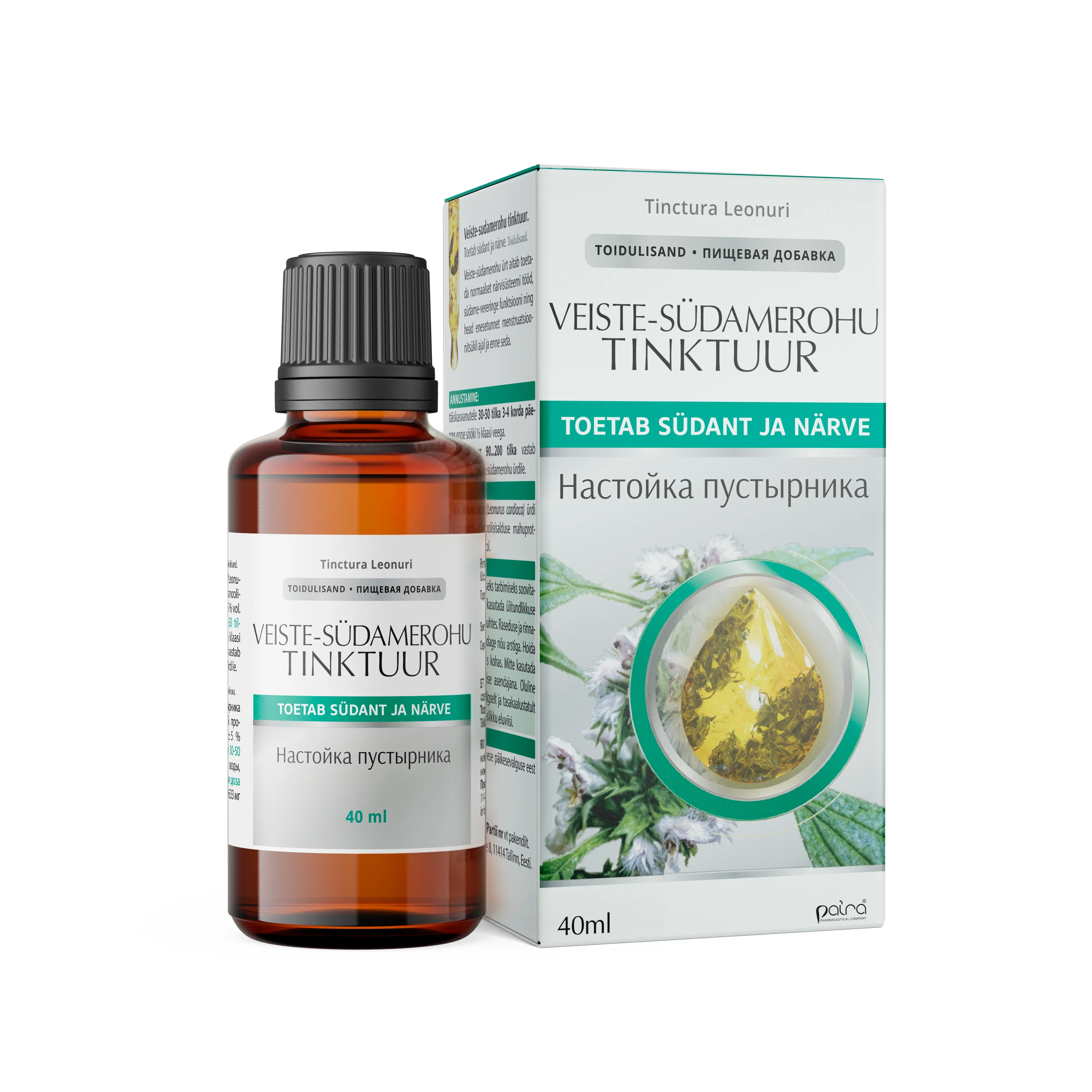 PAIRA VEISTE-SÜDAMEROHU TINKTUUR 40ML - Tootepilt 