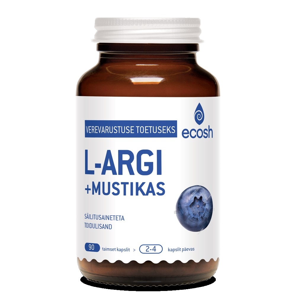 ECOSH L-ARGI+MUSTIKAS KAPSLID N90 - Tootepilt 