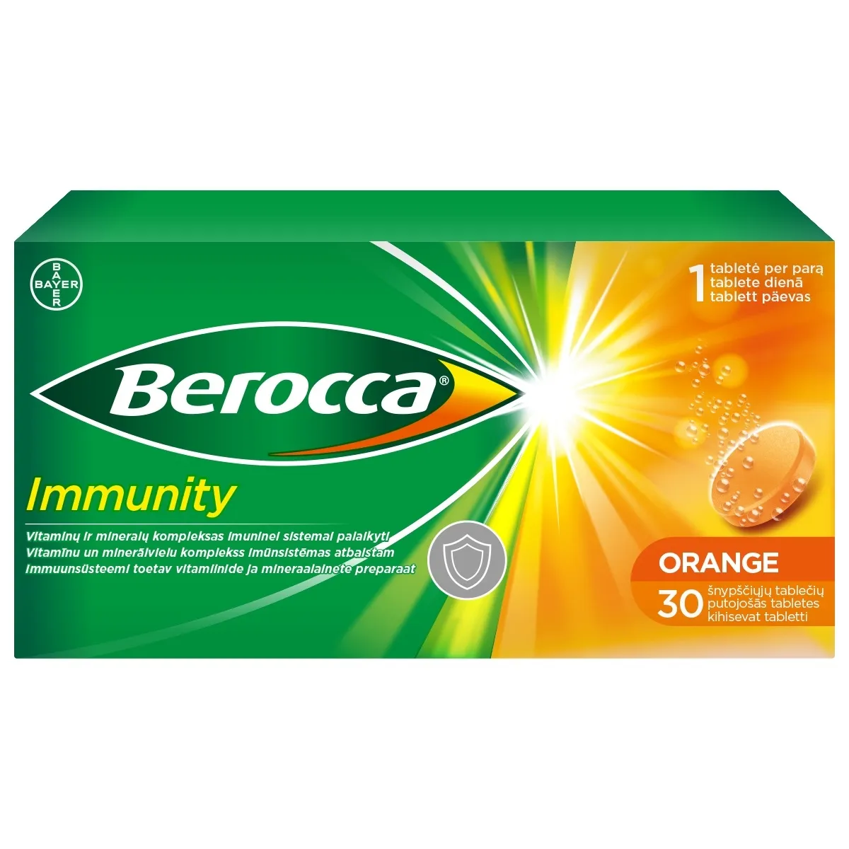 BEROCCA IMMUNITY KIHISEVAD TABLETID N30 - Tootepilt 