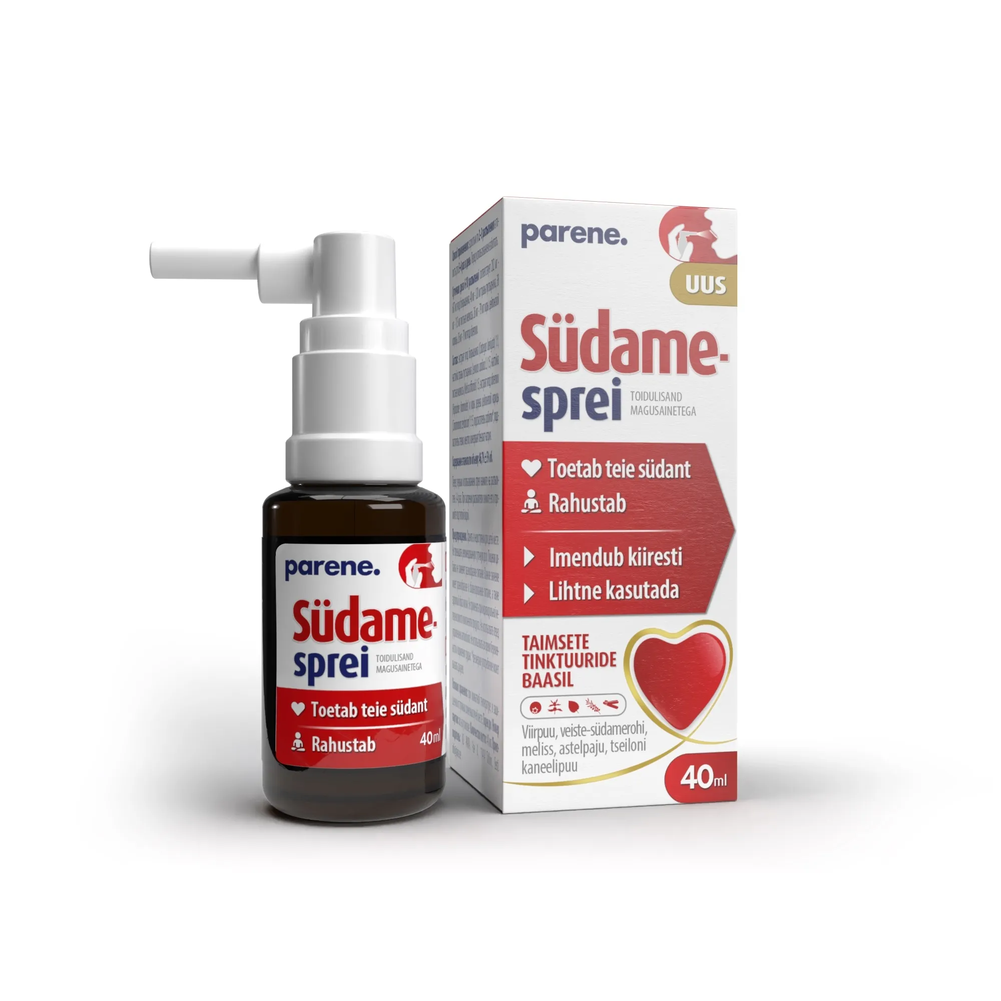 PARENE SÜDAMESPREI 40ML - Tootepilt 