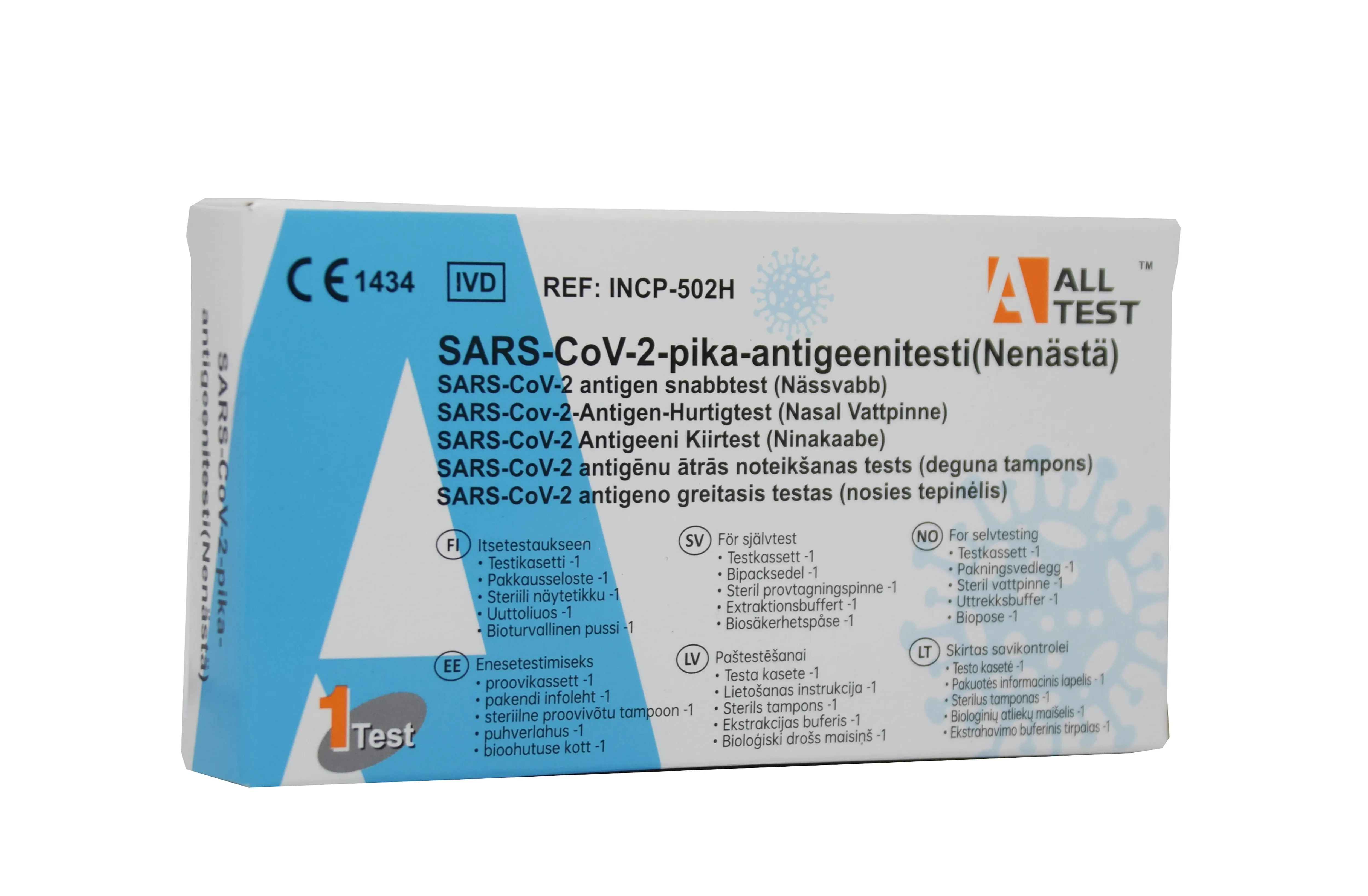 ANTIGEENI KIIRTEST COVID-19 ALLTEST ISE TESTIMISEKS N1 - Tootepilt 
