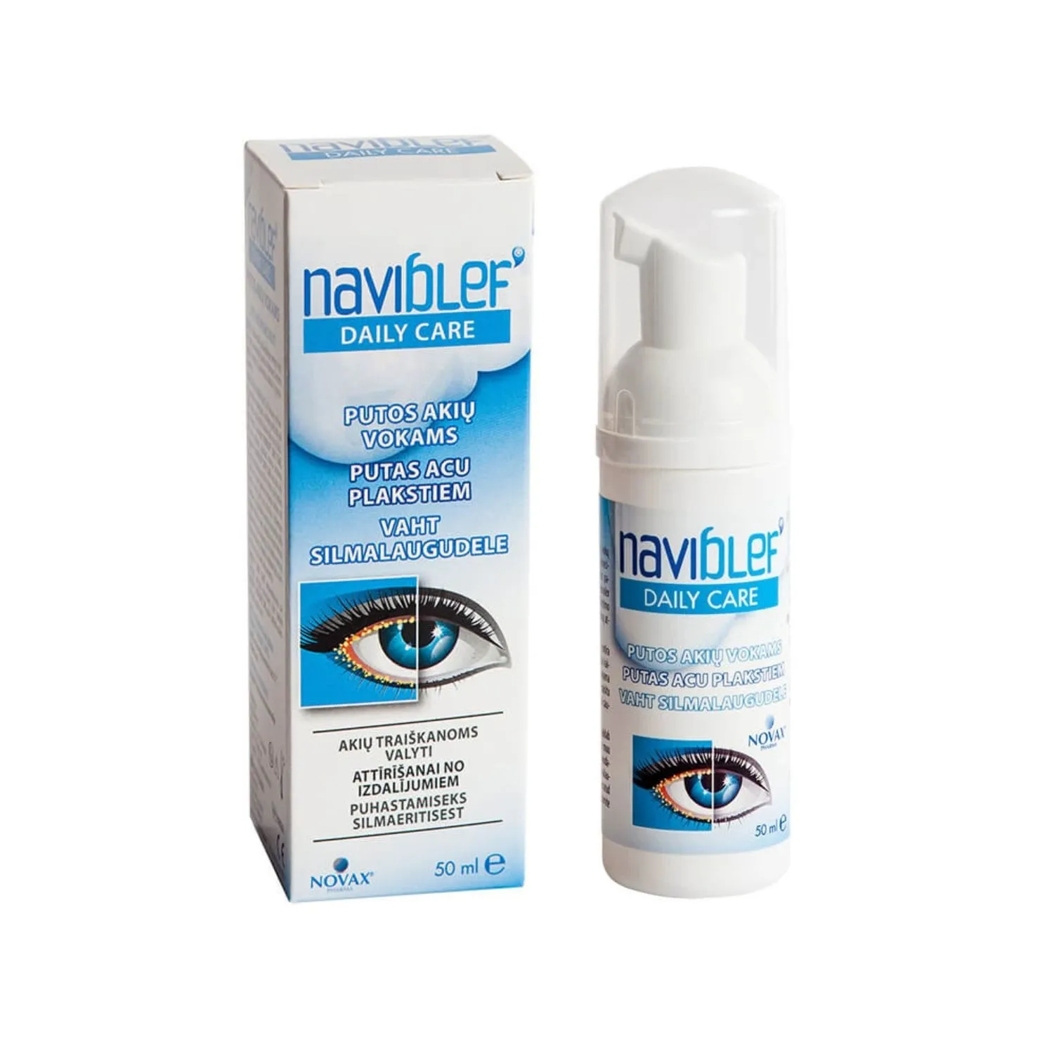 NAVIBLEF DAILY CARE VAHT SILMALAUGUDE HÜGIEENIKS 50ML - Tootepilt 
