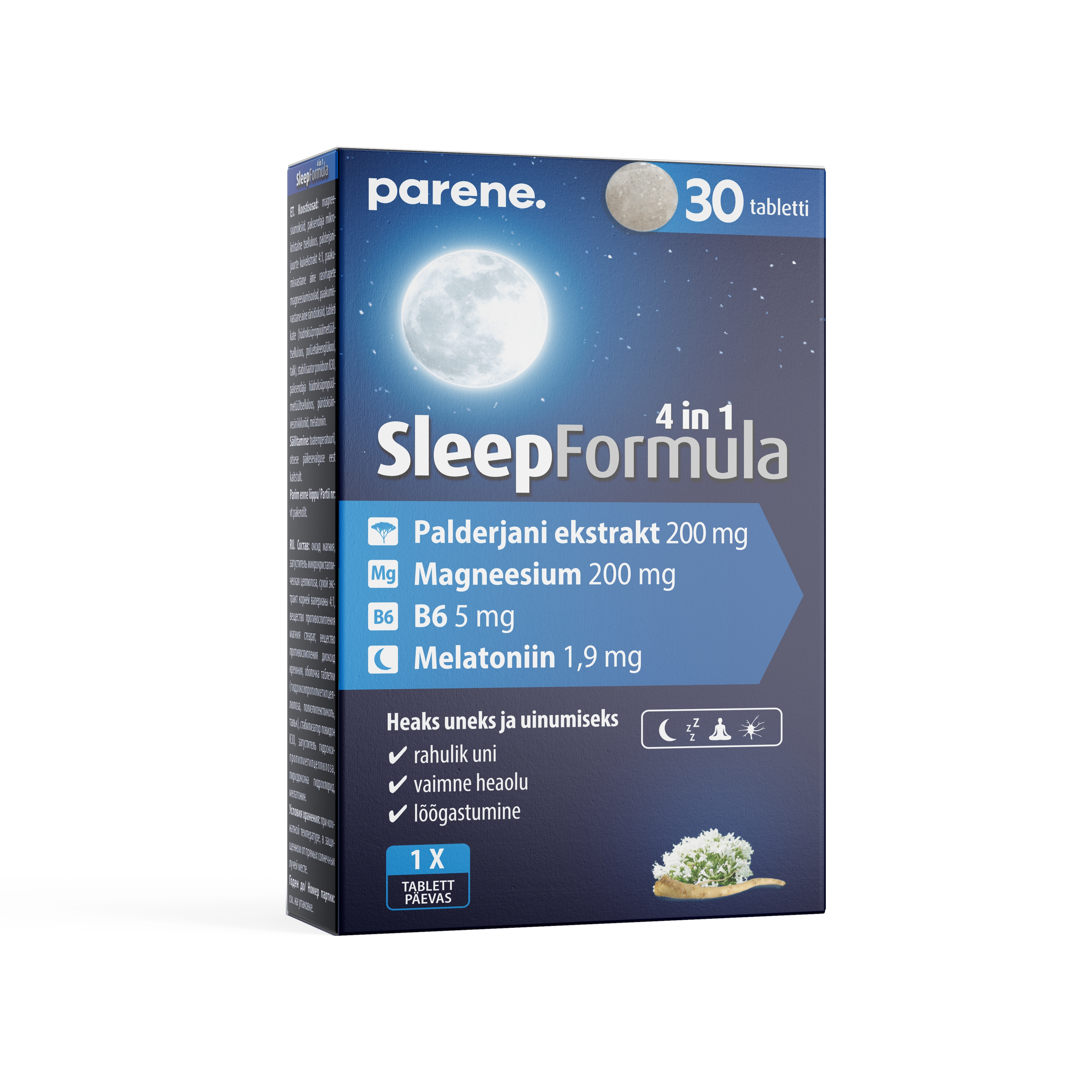 PARENE SLEEP FORMULA TABLETID N30 - Tootepilt 