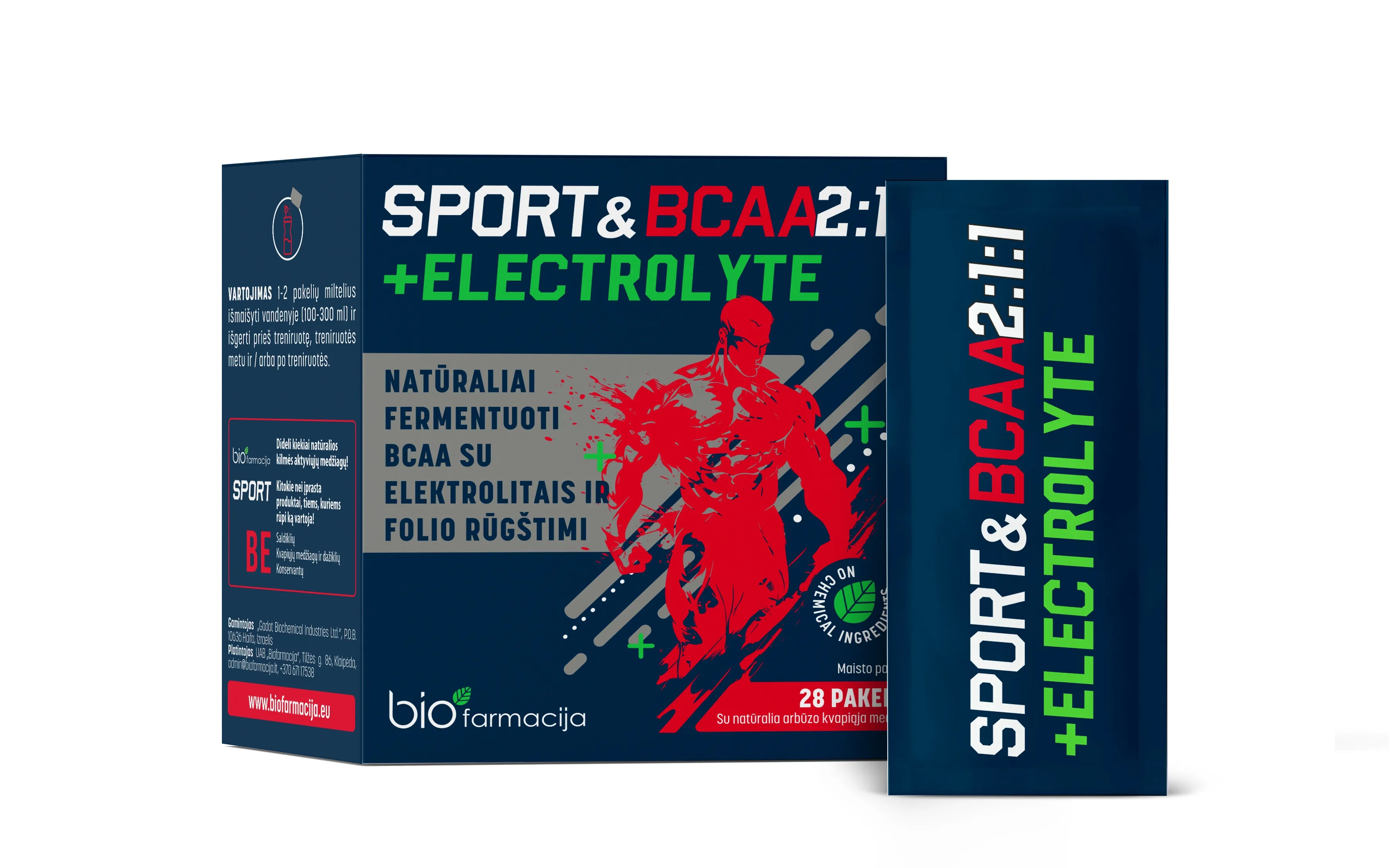 SPORT&BCAA 2:1:1 + ELEKTROLÜÜDID N28 - Tootepilt 
