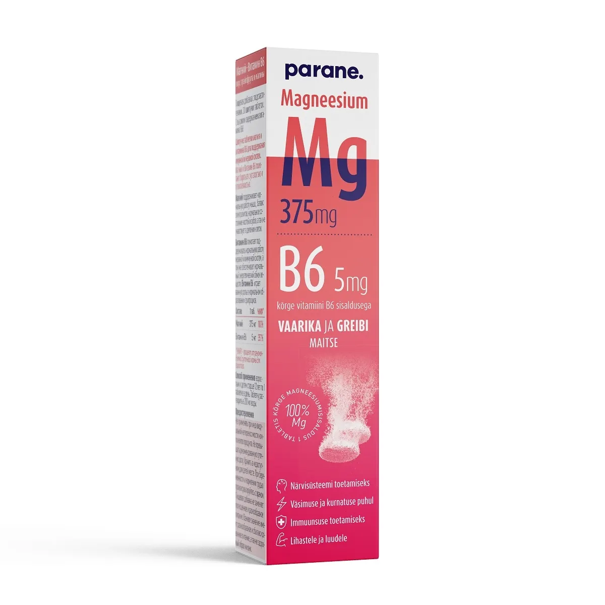 MAGNEESIUM 375MG+B6 5MG N20 - Tootepilt 
