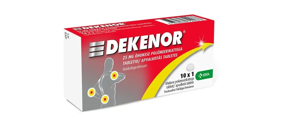 DEKENOR KATTEGA TBL 25MG N10 - Tootepilt 