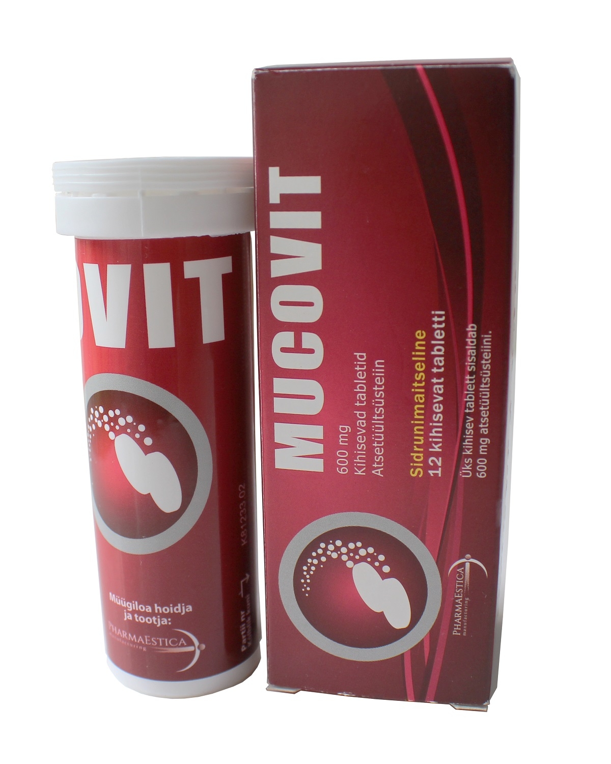 MUCOVIT KIHISEV TBL 600MG N12 - Tootepilt 