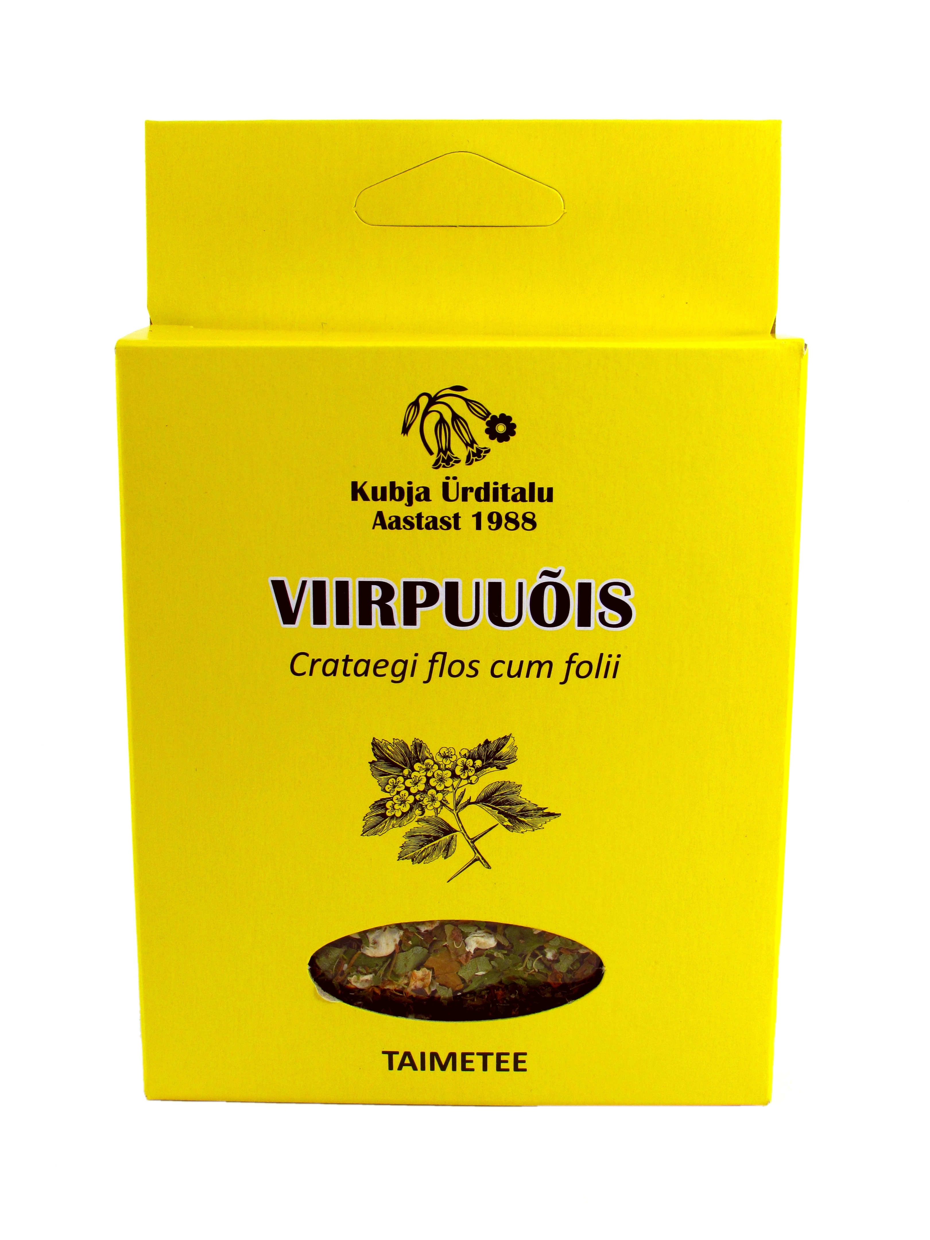 KUBJA VIIRPUUÕIED (CRATAEGI FLORES) 20G (KARP) - Tootepilt 