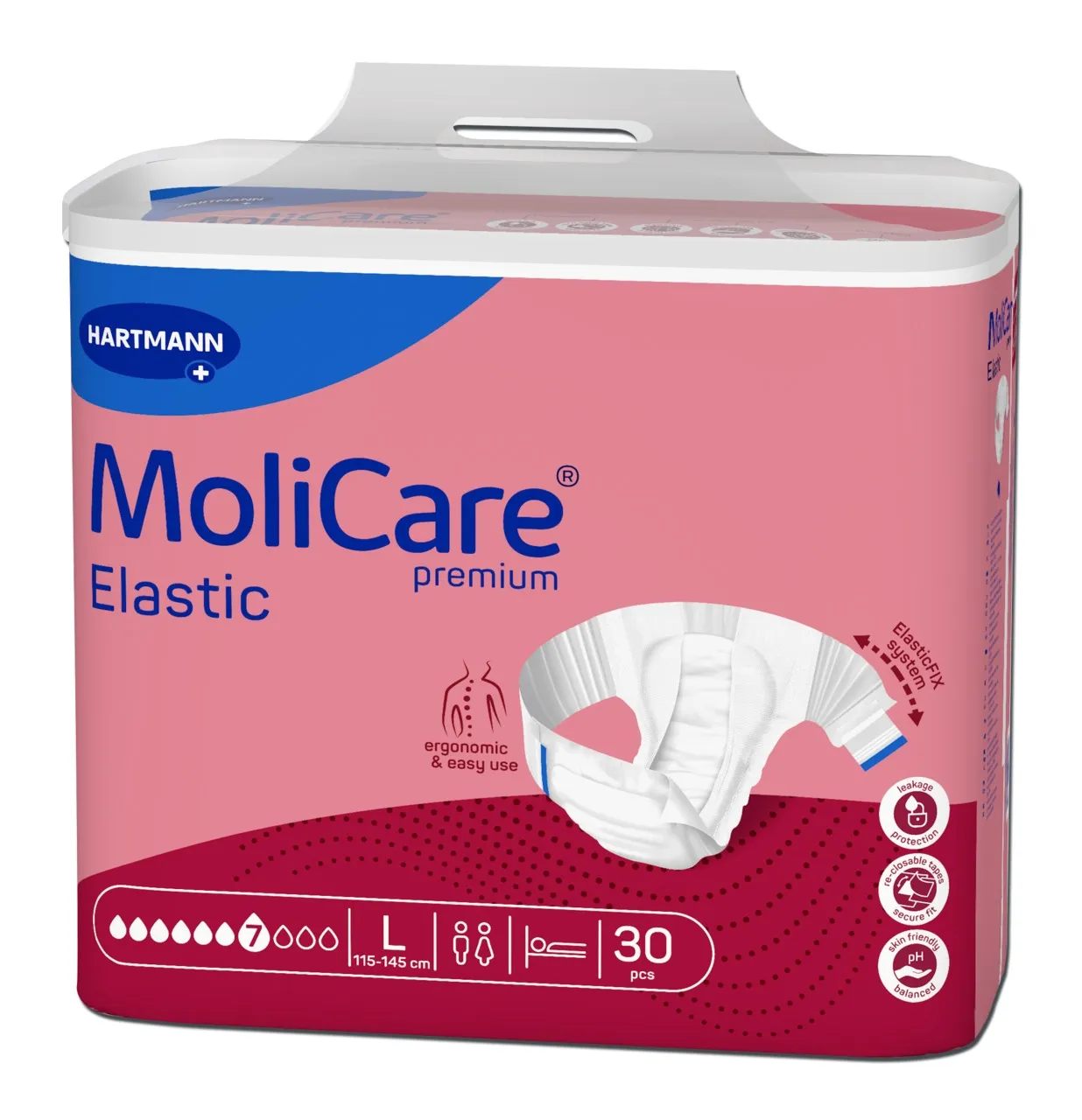 MOLICARE ELASTIC 7 TILKA L N30 - Tootepilt 