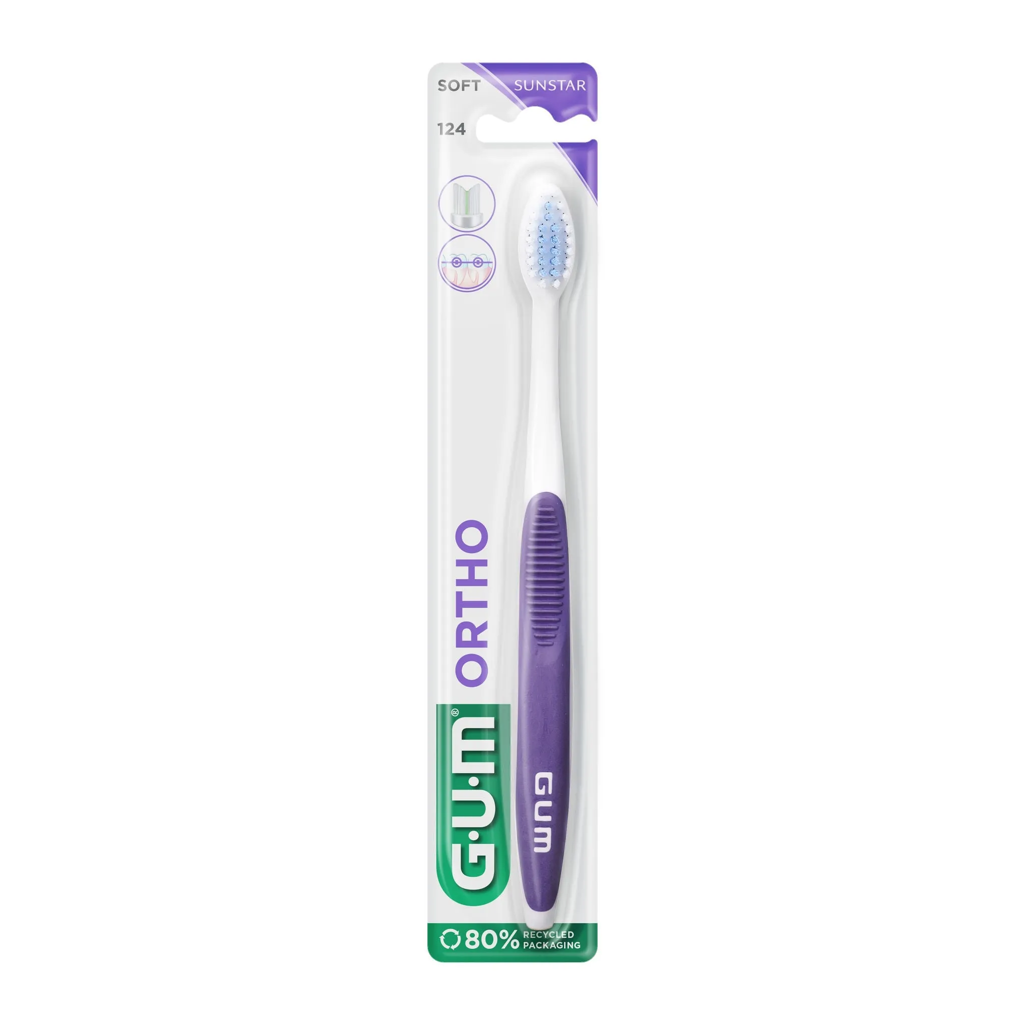 GUM HAMBAHARI ORTHO BREKETITELE SOFT - Tootepilt 