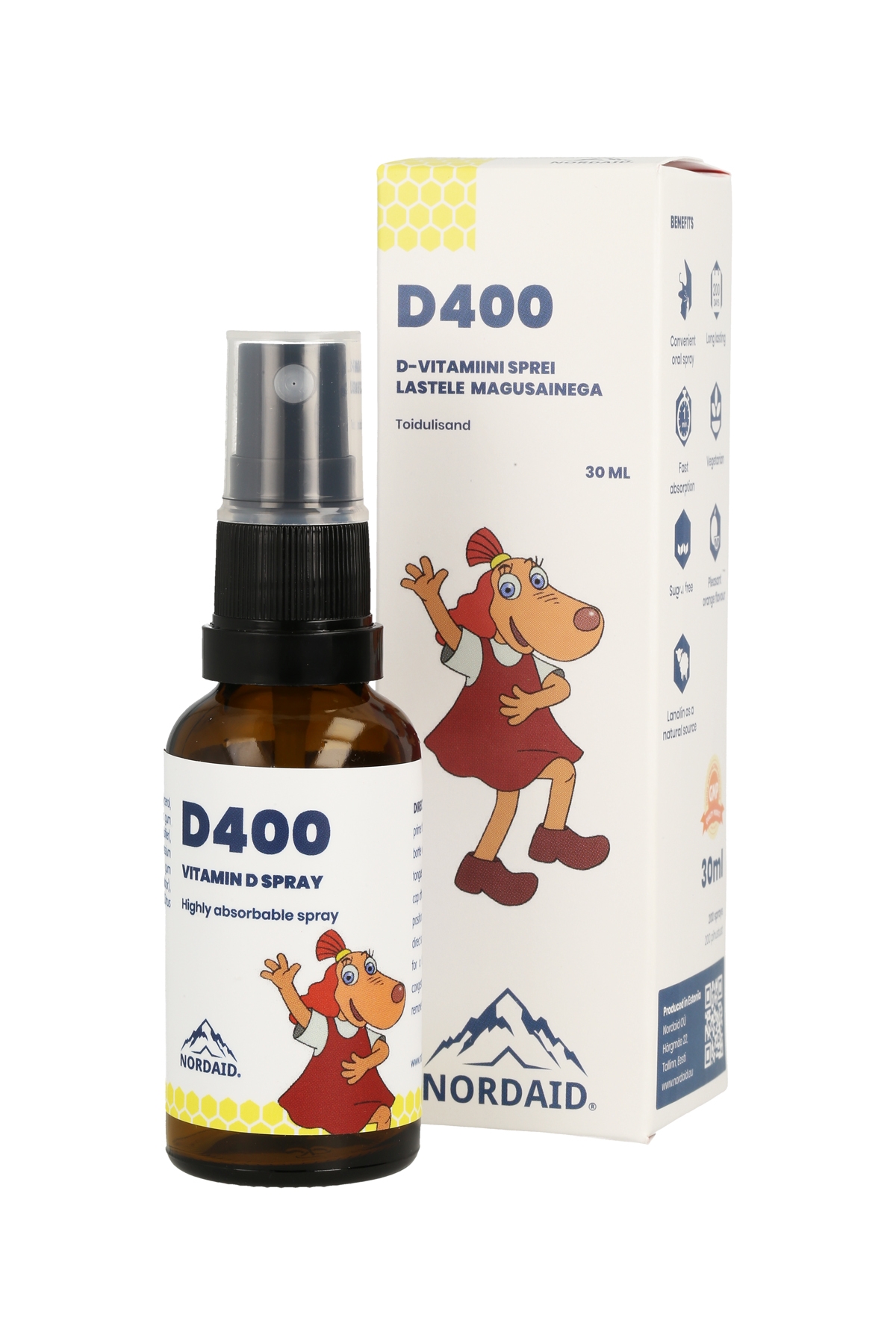 NORDAID D-VITAMIIN SUUKAUDNE SPREI 10MCG 30ML - Tootepilt 