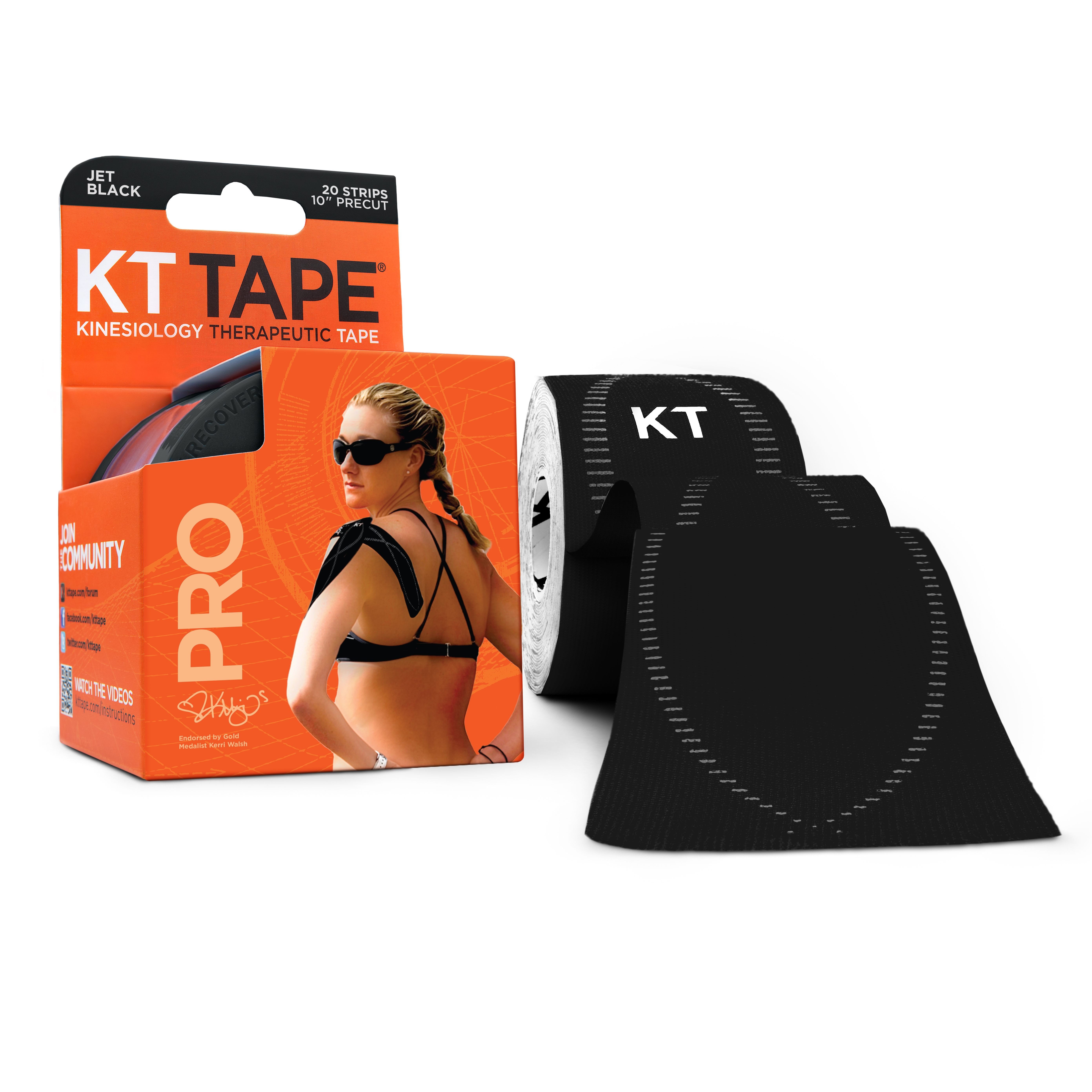 KT TEIP PRO NEON (EELLÕIGATUD 5M, 20 STRIP) MUST - Tootepilt 2
