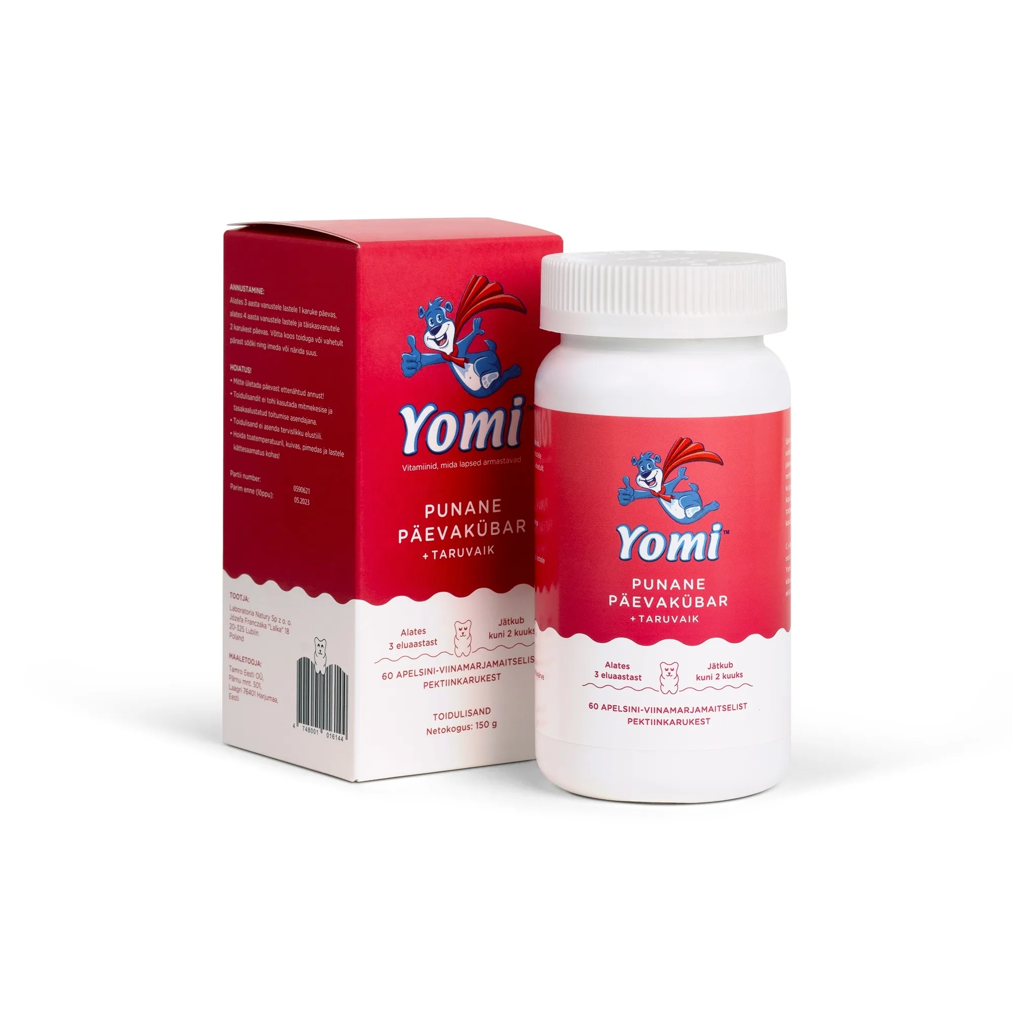 YOMI PUNANE PÄEVAKÜBAR+TARUVAIK KARUKE N60 - Tootepilt 