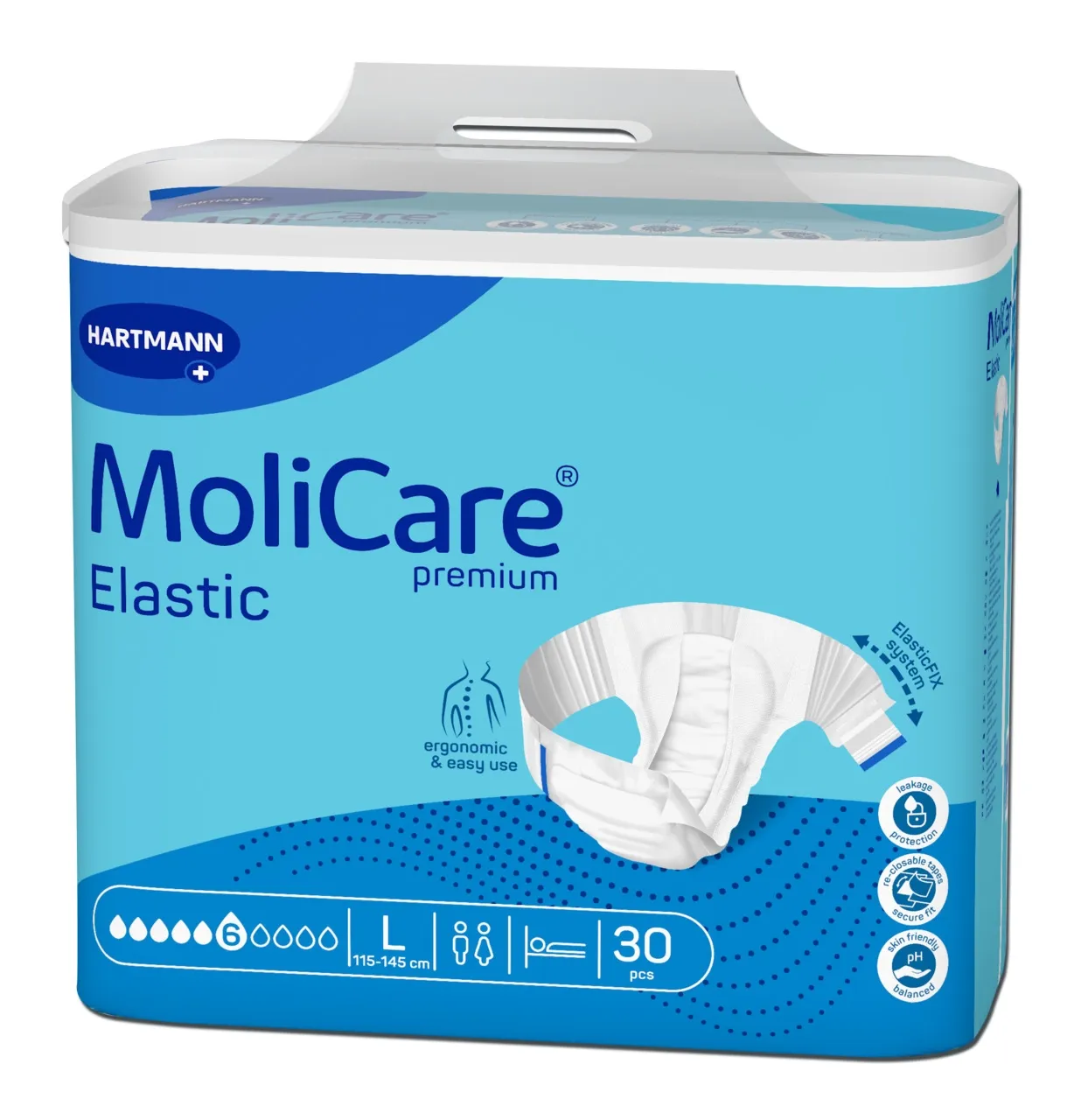 MOLICARE ELASTIC 6 TILKA L N30 - Tootepilt 