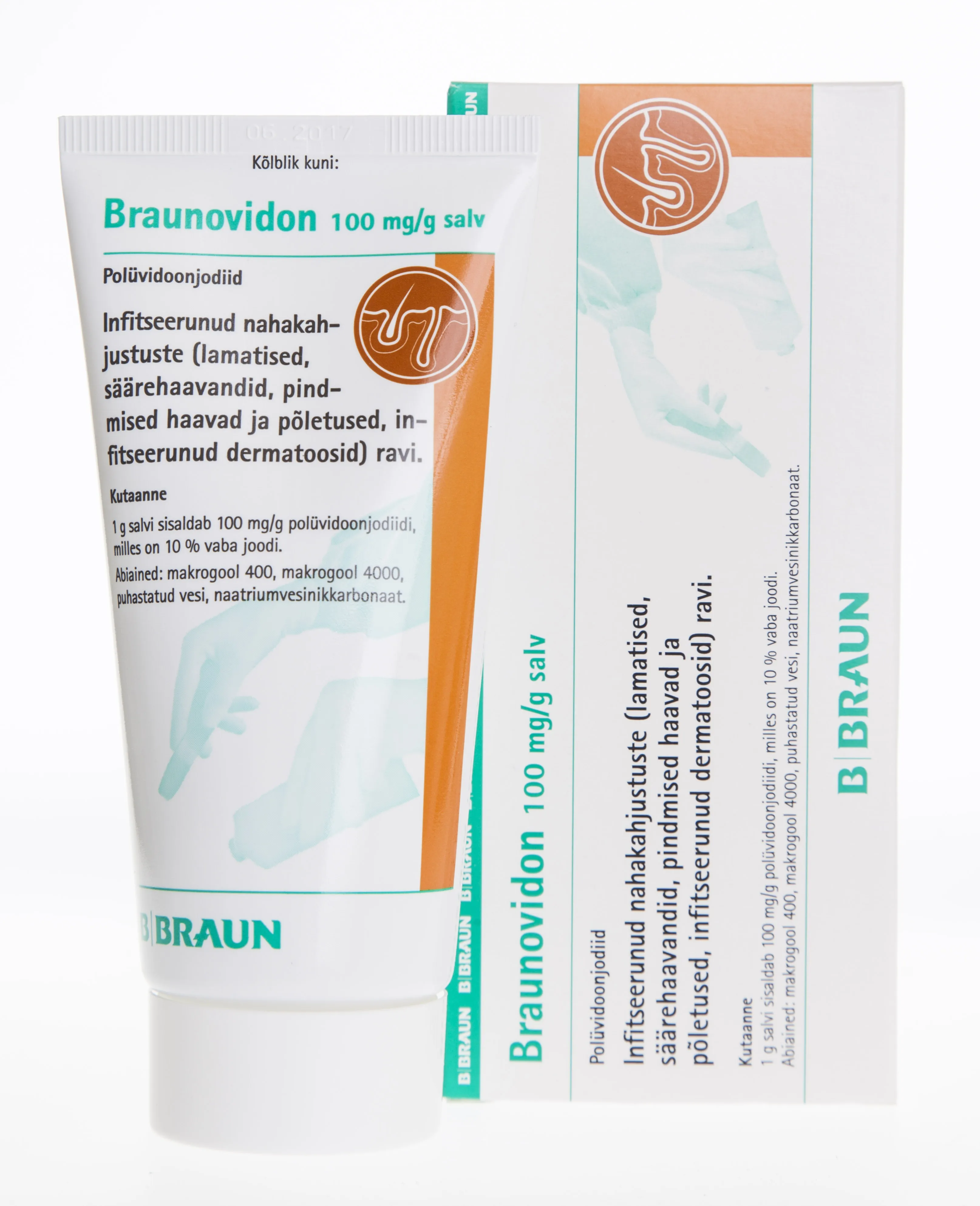 BRAUNOVIDON SALV 100MG/G 100G - Tootepilt 