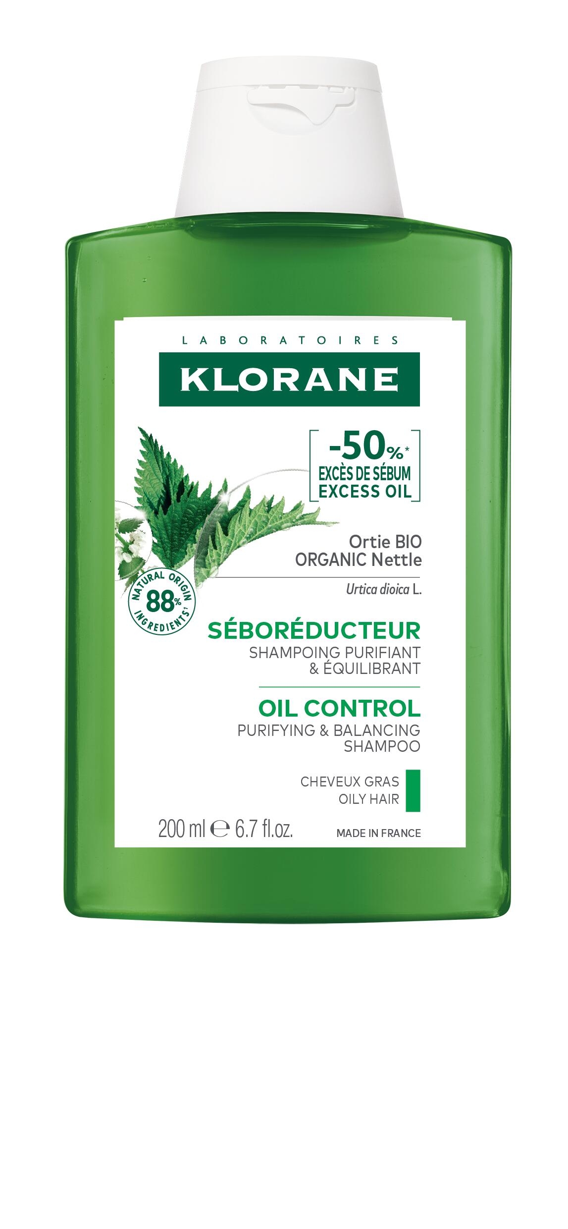 KLORANE SHAMPOON NÕGESE RASUSTELE JUUSTELE 200ML - Tootepilt 