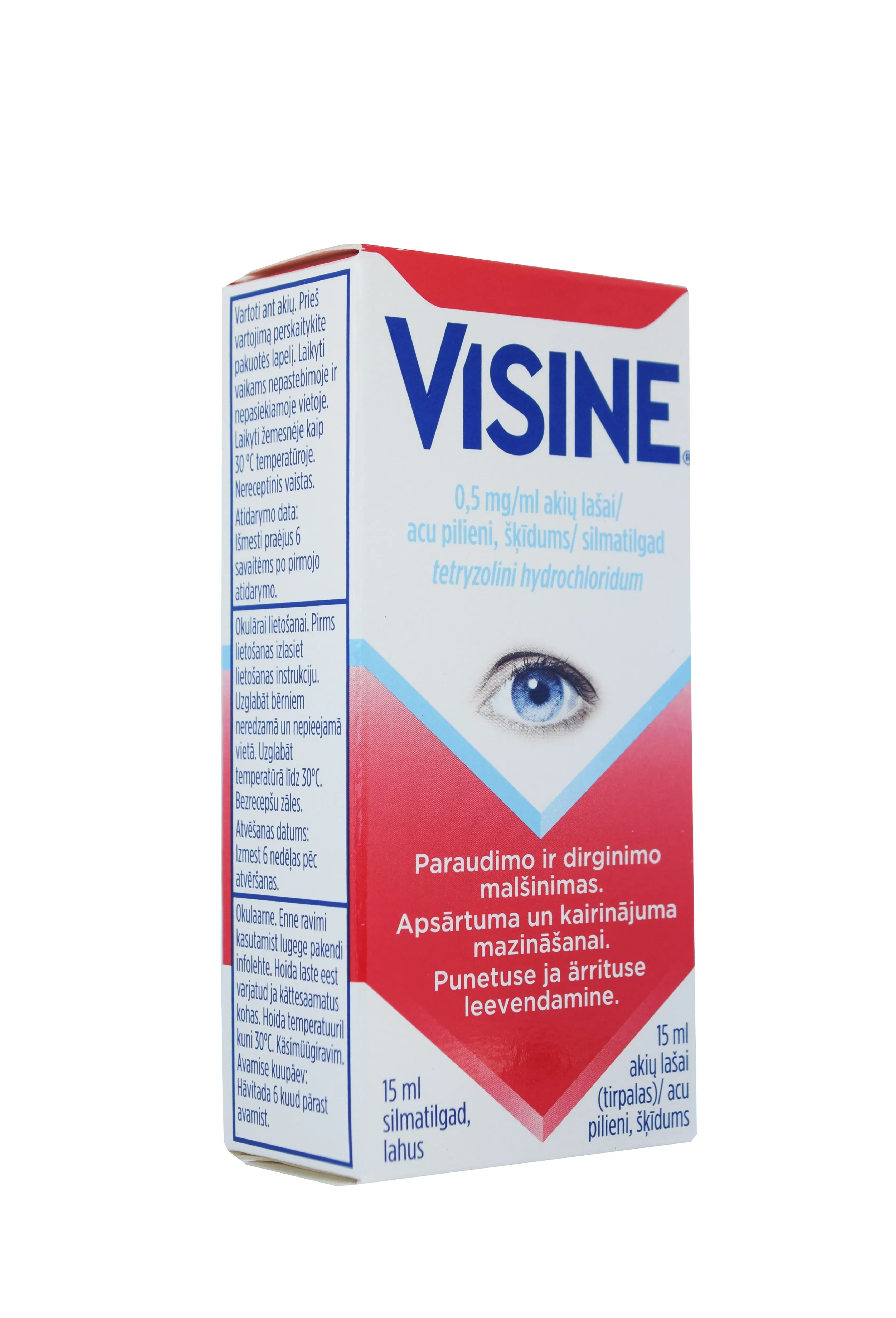VISINE SILMATILGAD, LAHUS 0,5MG/ML 15ML - Tootepilt 