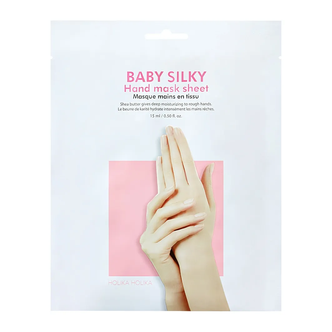 HOLIKA HOLIKA BABY SILKY PEHMENDAV KÄTEMASK 15ML - Tootepilt 