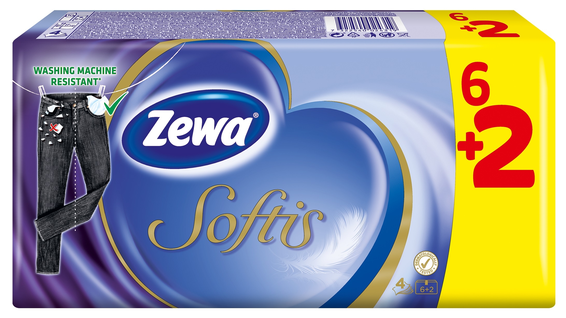 ZEWA SOFTIS TASKURÄTIKUD N9X6+2 - Tootepilt 