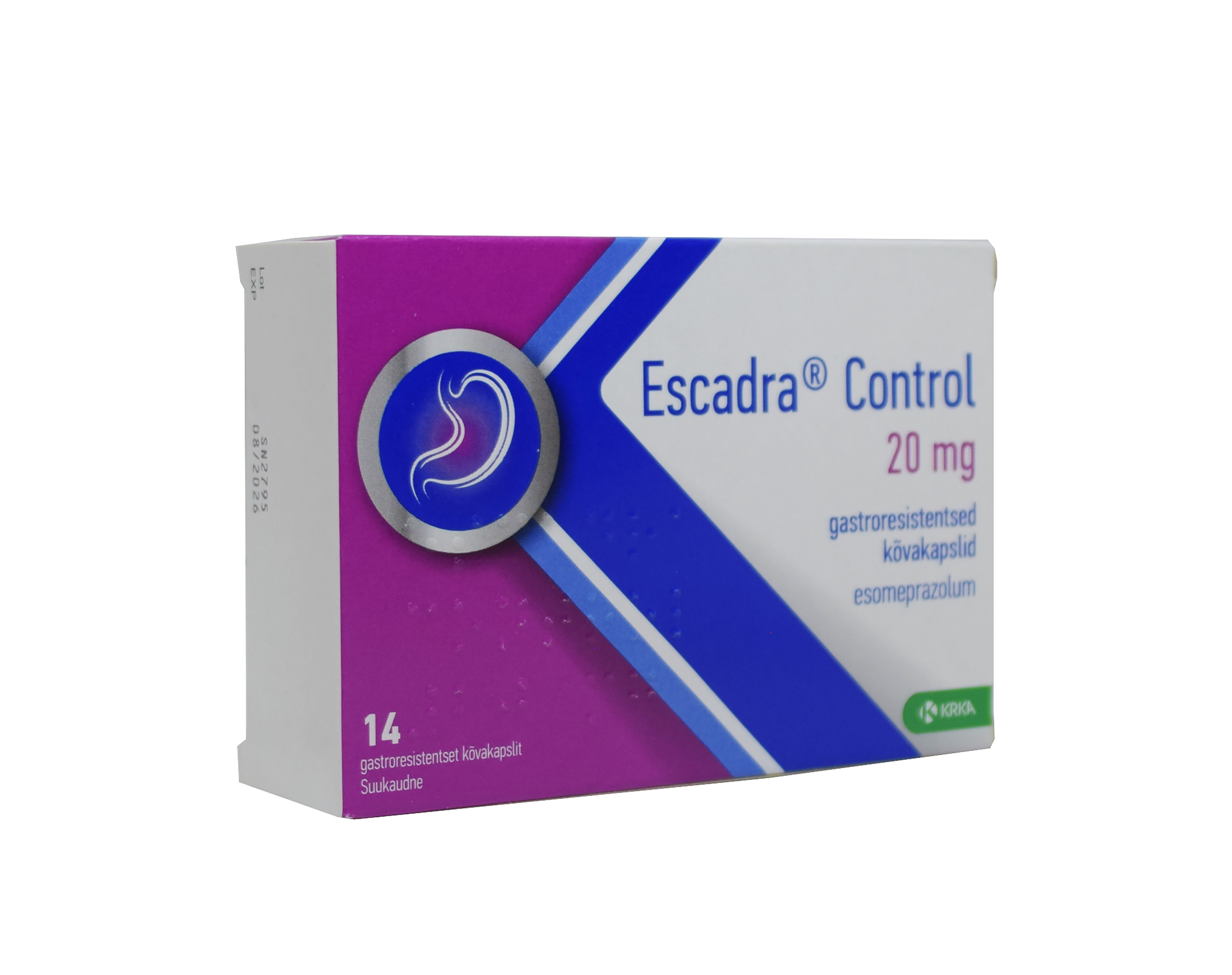 ESCADRA CONTROL GASTRORESISTENTNE KÕVAKAPSEL 20MG N14 - Tootepilt 