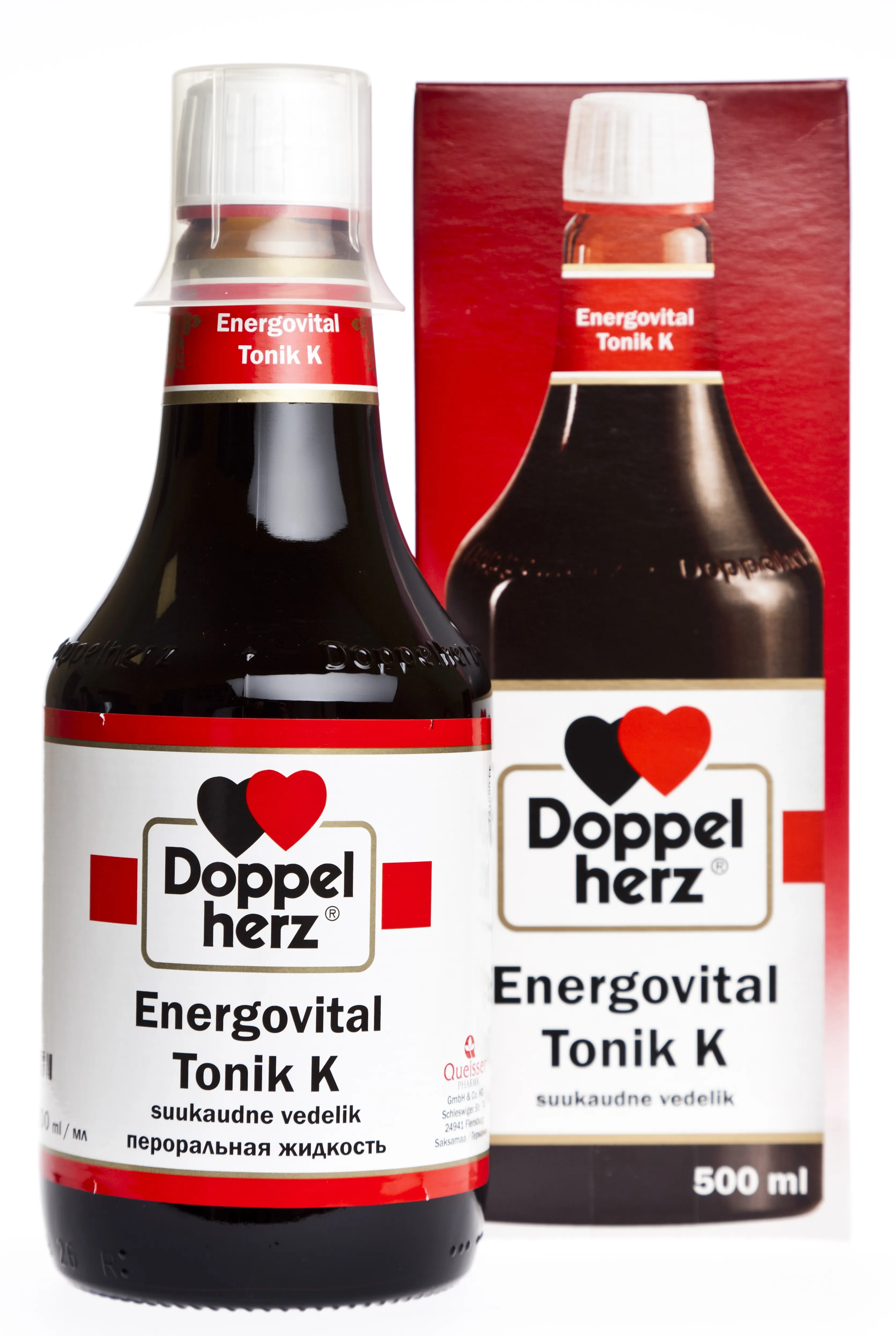 DOPPELHERZ ENERGOVITAL TONIK K 500ML SUUKAUDNE VEDELIK - Tootepilt 