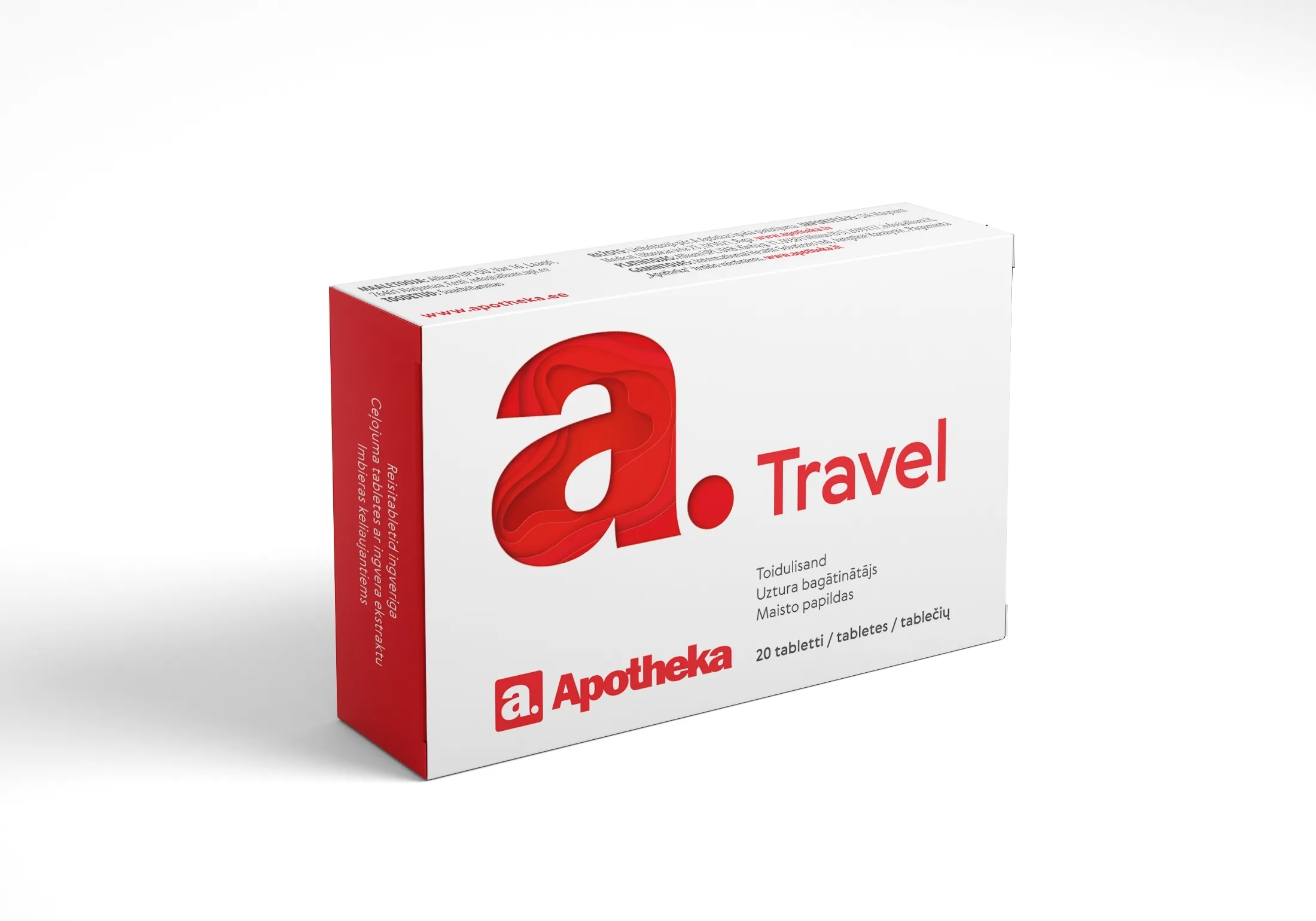 A. TRAVEL 500MG TBL N20 - Tootepilt 