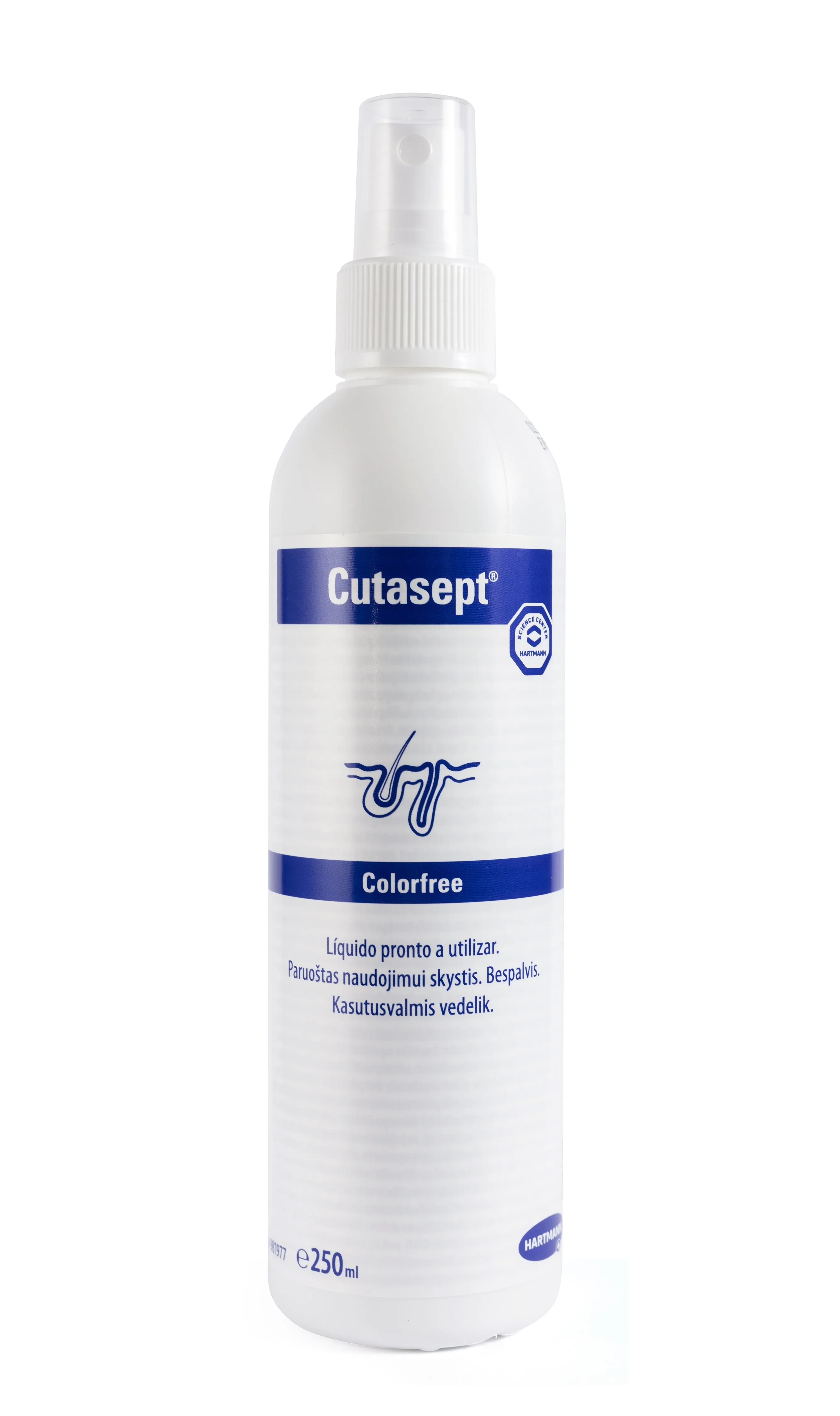 CUTASEPT COLORFREE NAHALE 250ML (NAHA DESINFEKTSIOON) - Tootepilt 