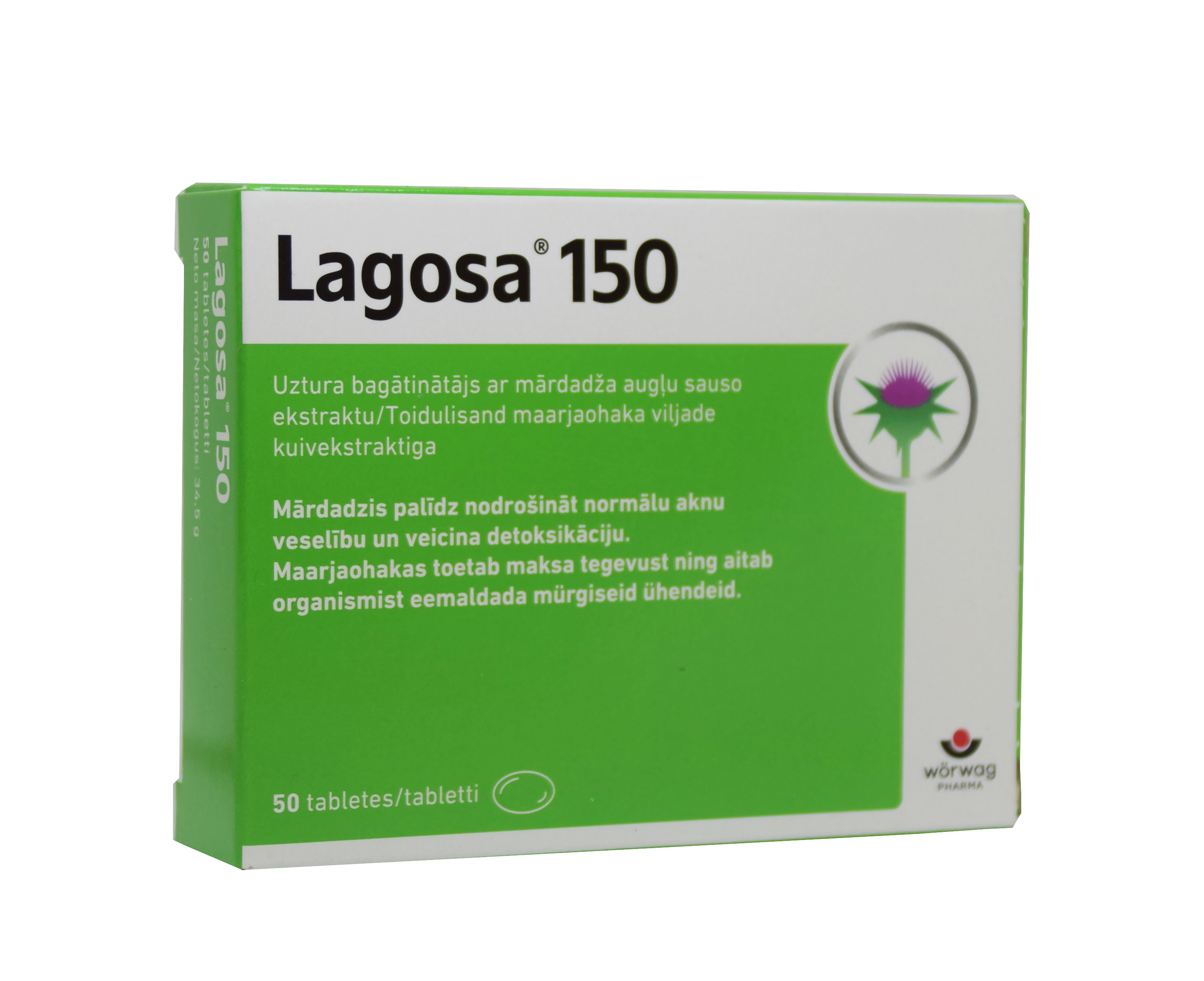 LAGOSA TBL 150MG N50 - Tootepilt 