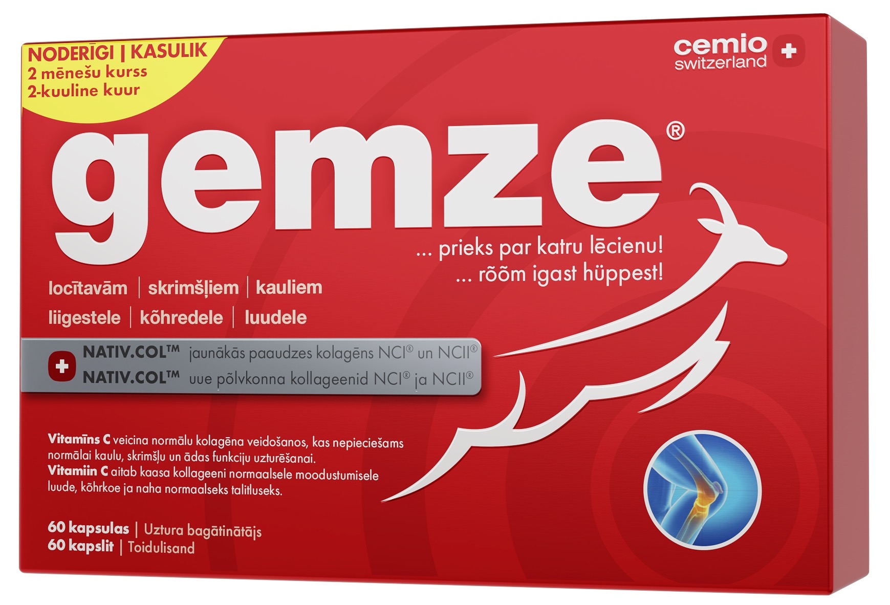 CEMIO GEMZE 2X TUGEVAM KAPSLID N60 - Tootepilt 