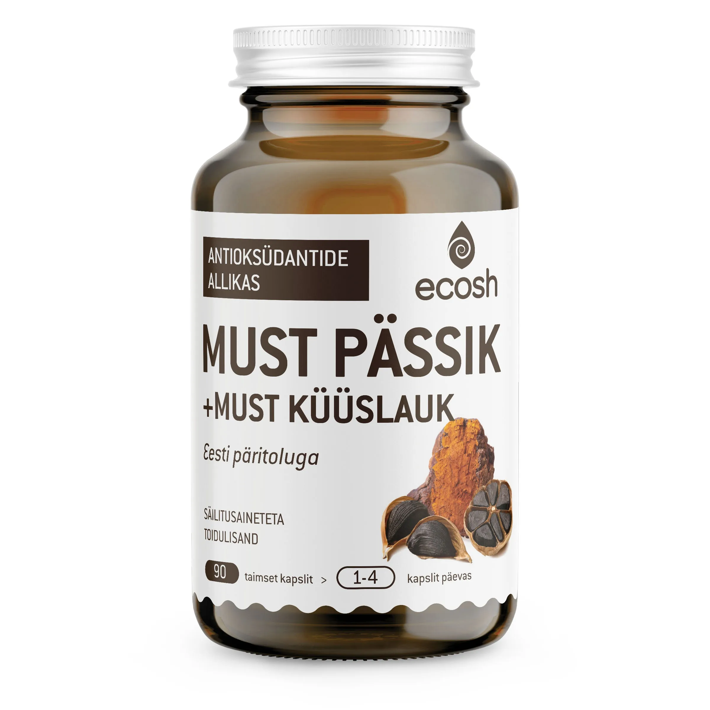 ECOSH MUST PÄSSIK+MUST KÜÜSLAUK KAPSLID N90 - Tootepilt 