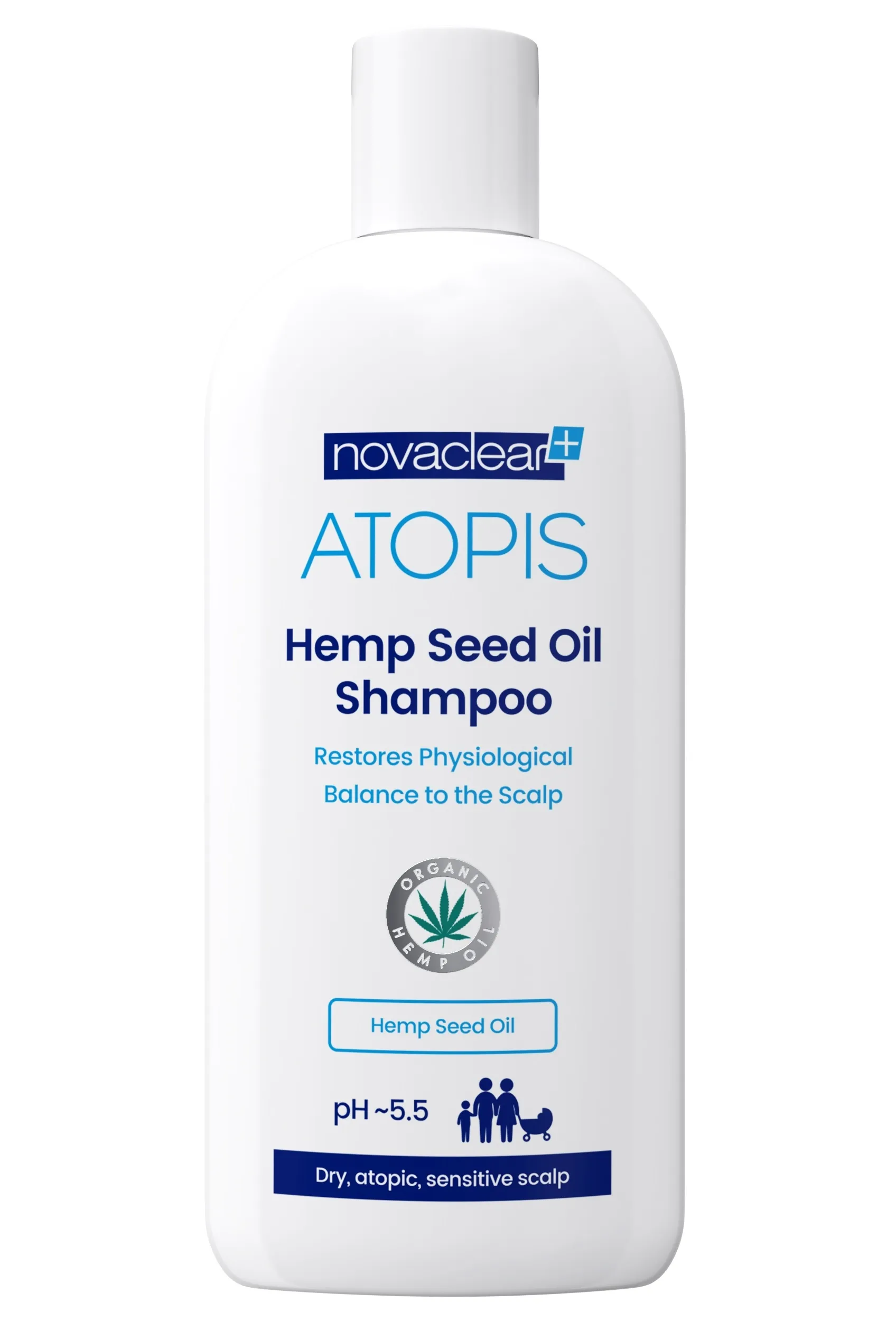 NOVACLEAR ATOPIS SHAMPOON ORGAANILISE KANEPISEEMNEÕLI 250ML - Tootepilt 