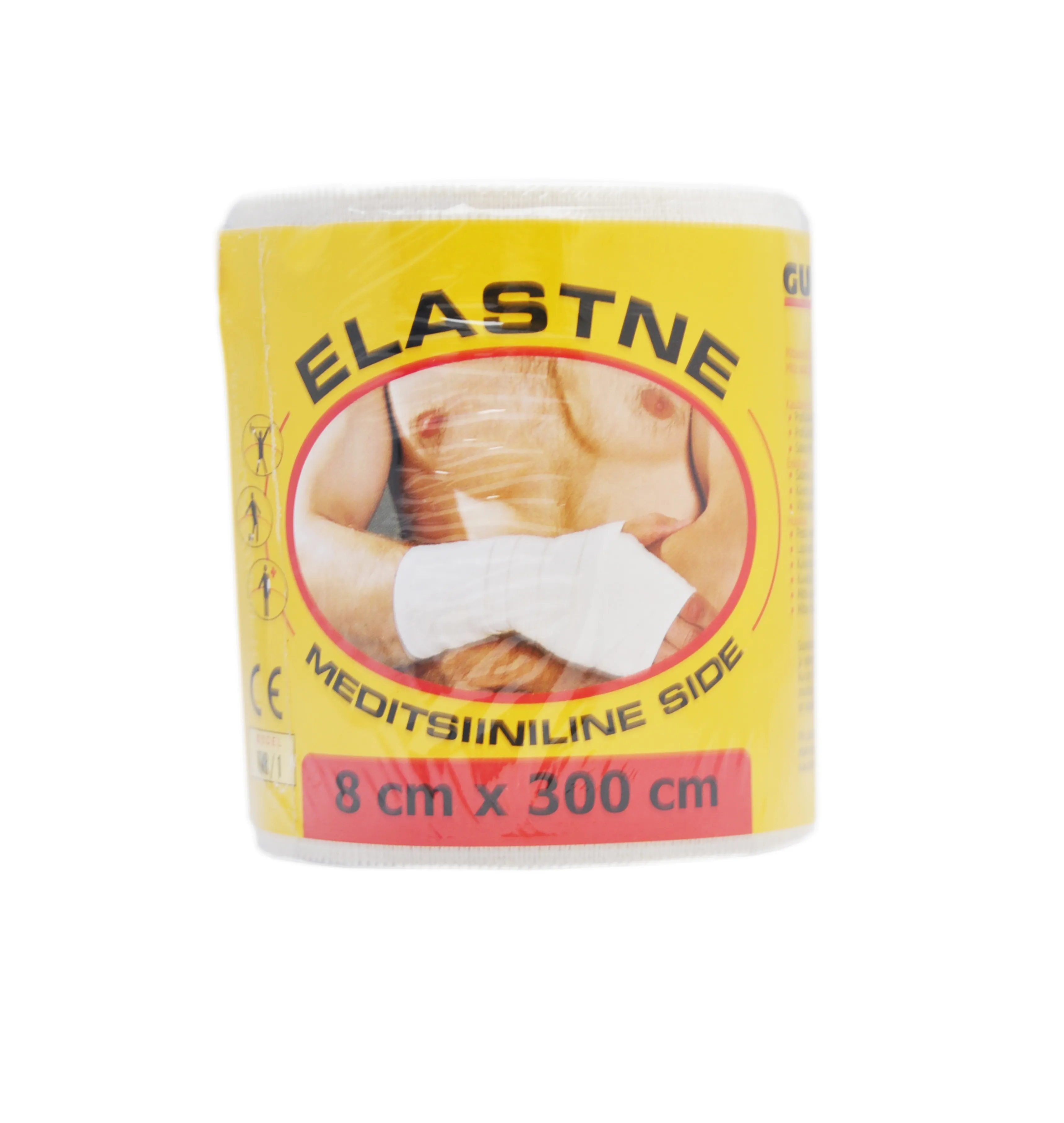 ELASTIKSIDE GUMTERAS  8CMX3M (KINNITUSKLAMBRIGA) - Tootepilt 