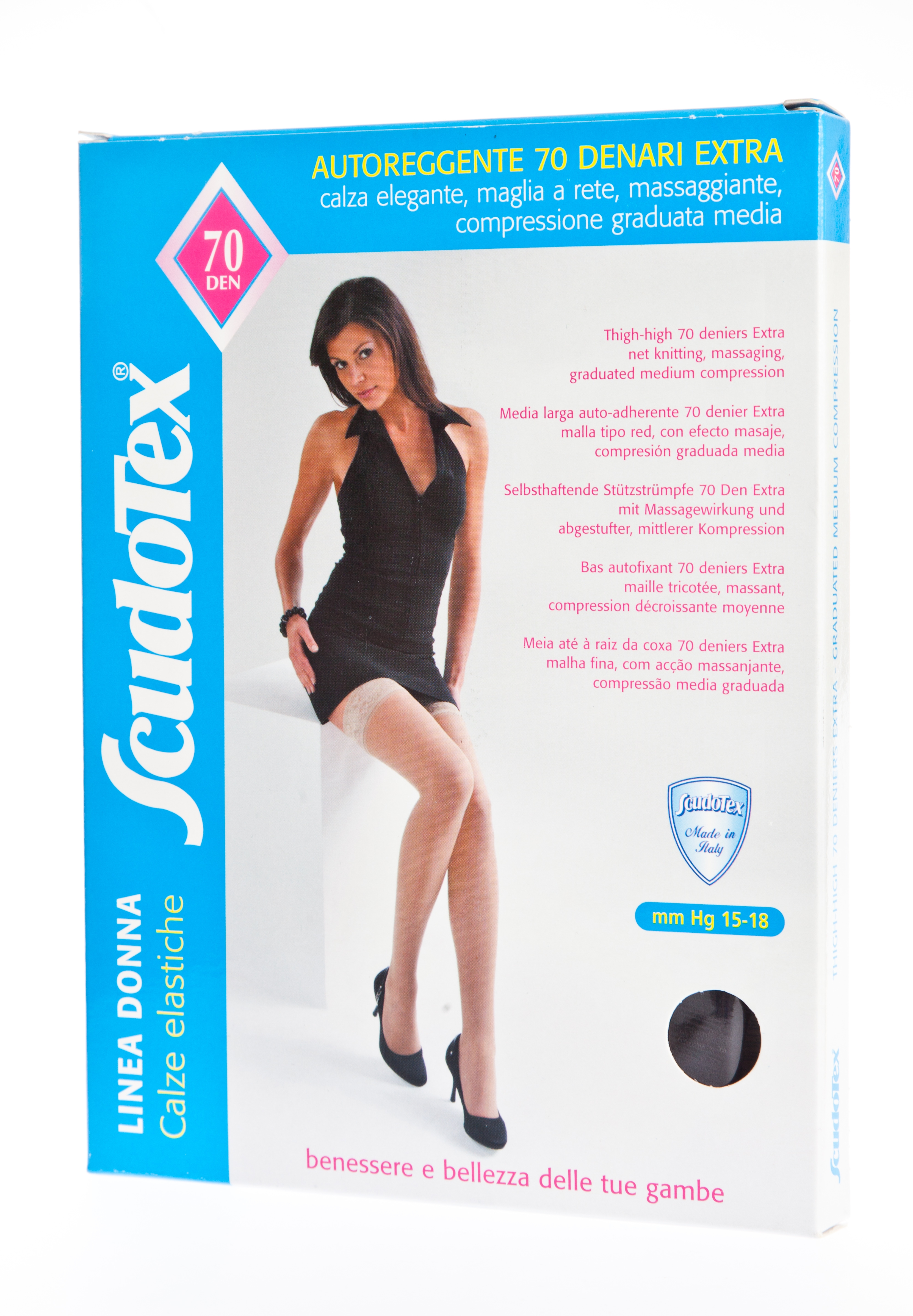 SCUDOTEX SUKAD PITSKUMMIGA 70DEN T6 NERO - Tootepilt 3