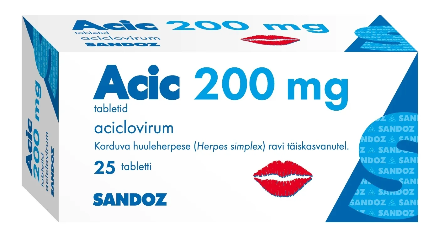 ACIC 200 TBL 200MG N25 - Tootepilt 