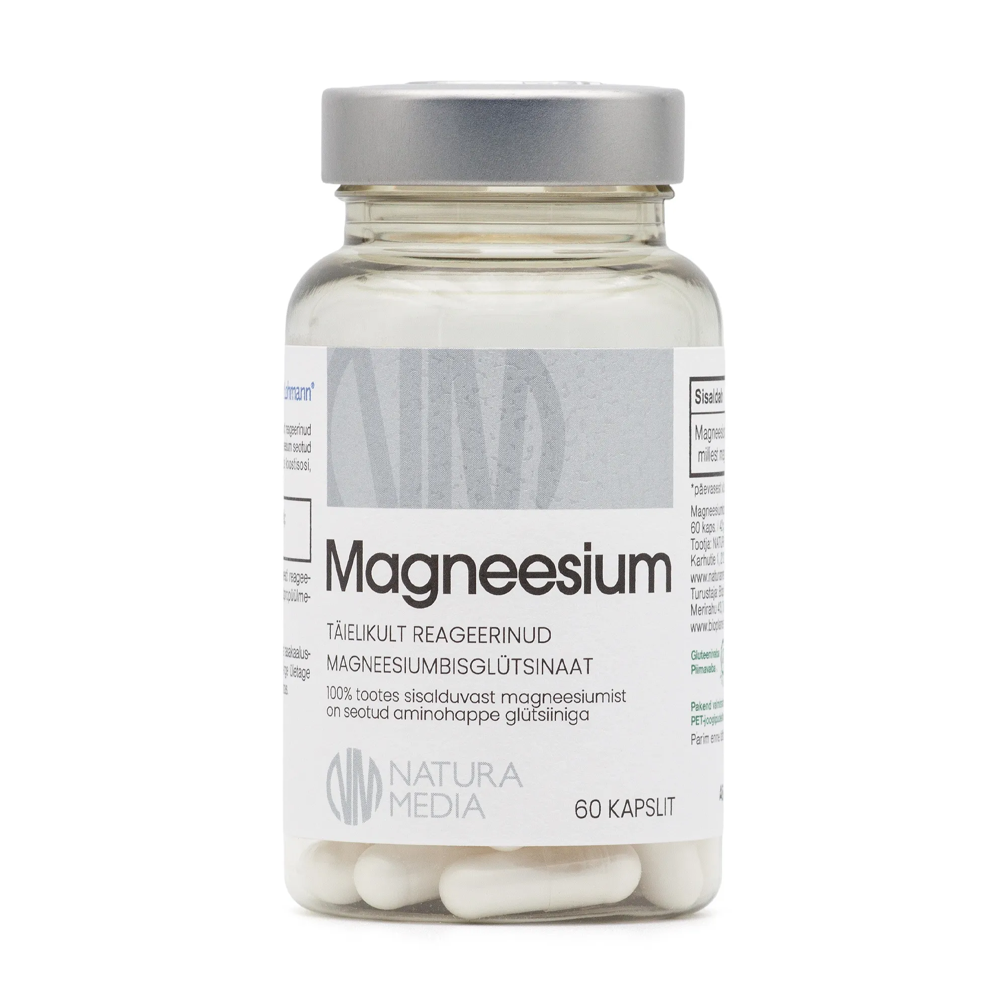 MAGNEESIUM BISGLÜTSINAAT KAPSLID N60 - Tootepilt 