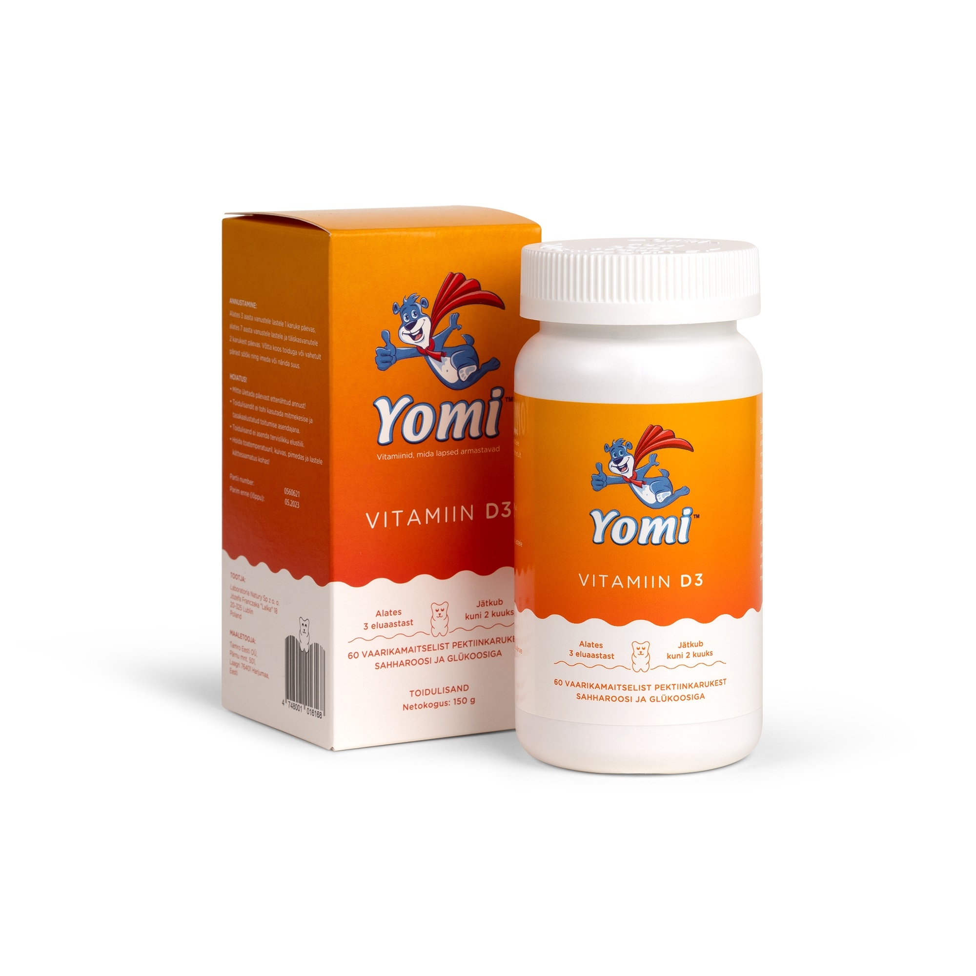 YOMI VITAMIIN D3 KARUKE N60 - Tootepilt 