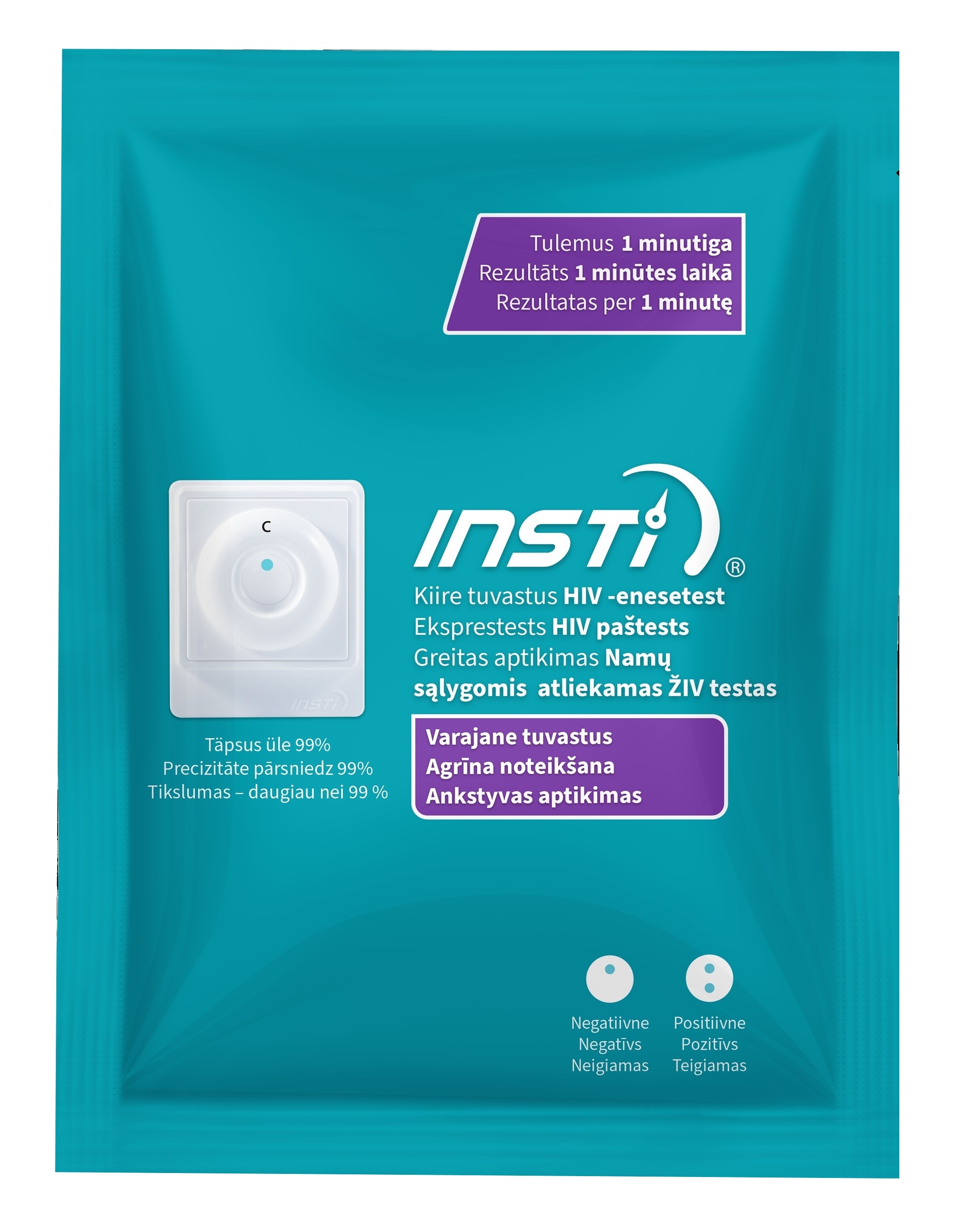 INSTI KIIRTEST- HIV TUVASTAMISEKS N1 - Tootepilt 