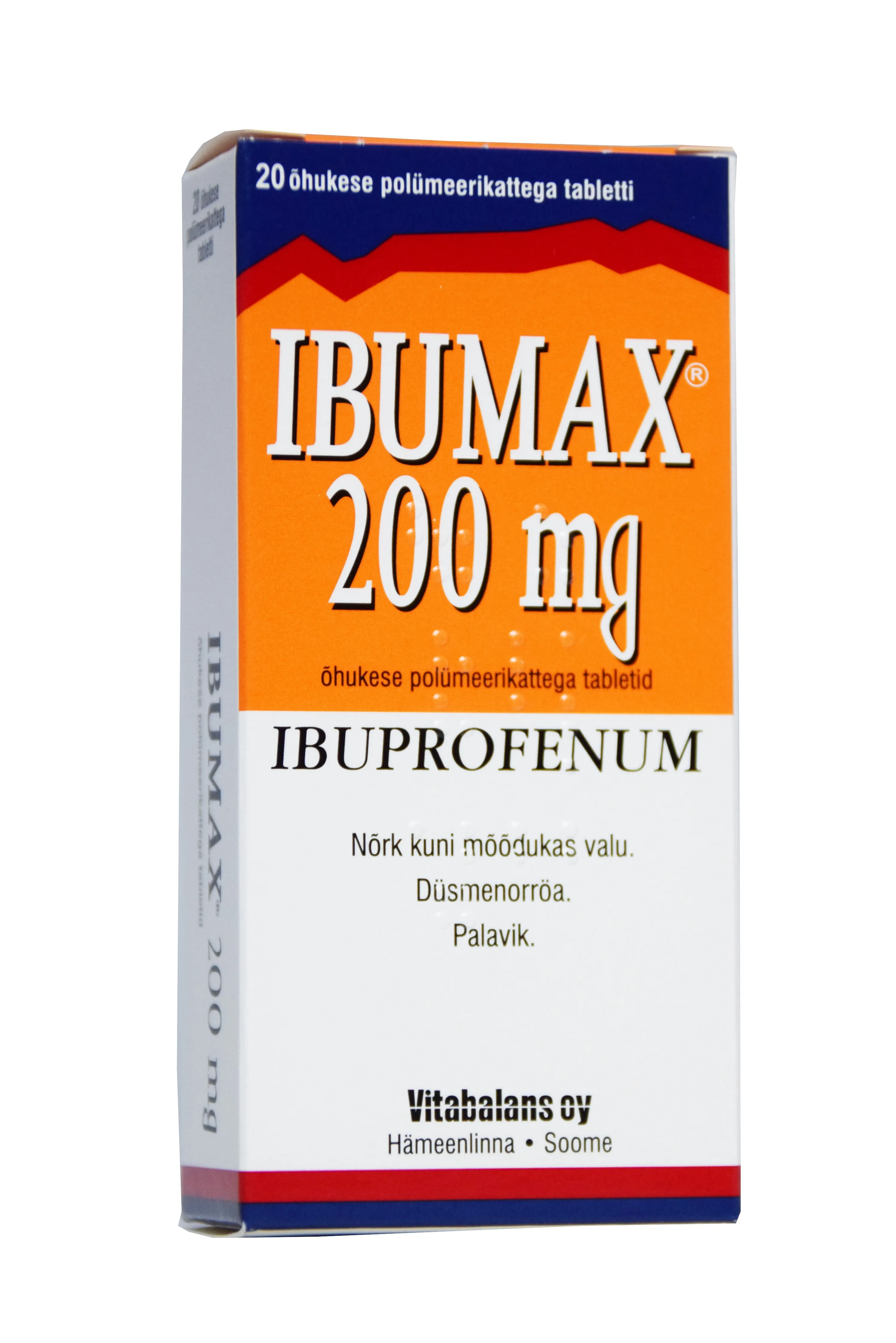 IBUMAX TBL 200MG N20 - Tootepilt 