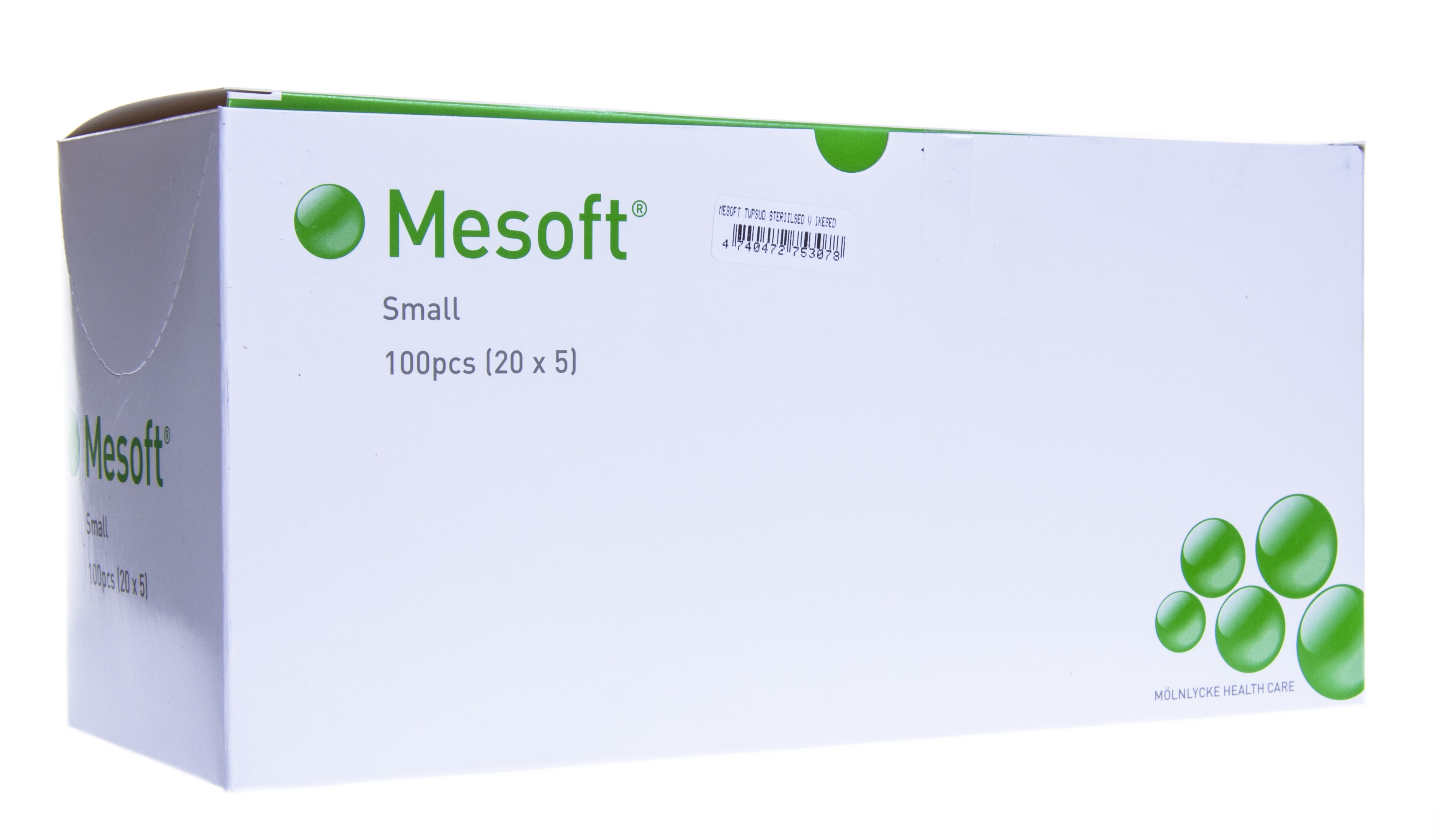 MESOFT TUPSUD STERIILSED VÄIKESED N5X20 - Tootepilt 
