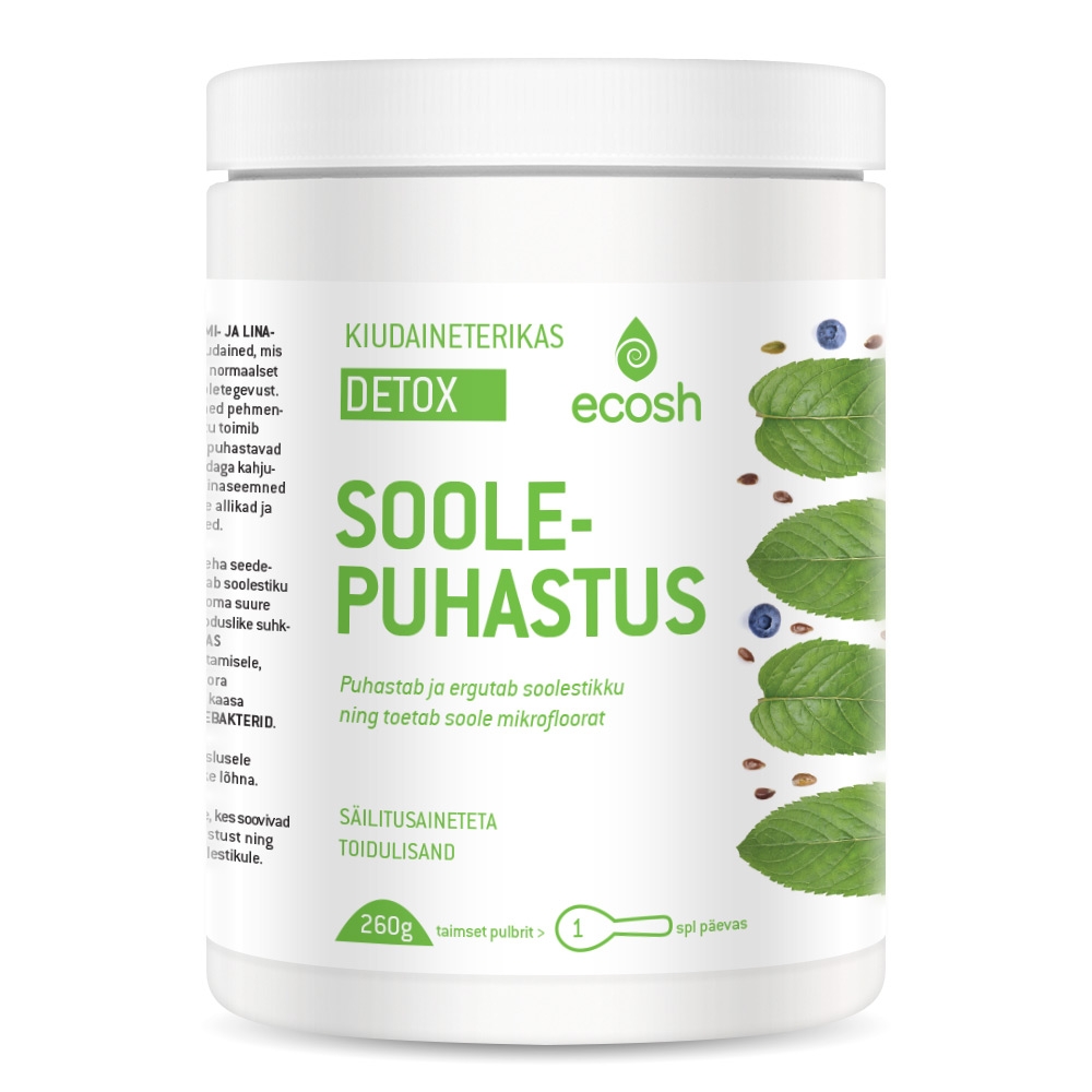 ECOSH KIUDAINETERIKAS SOOLEPUHASTUS DETOX 260G - Tootepilt 